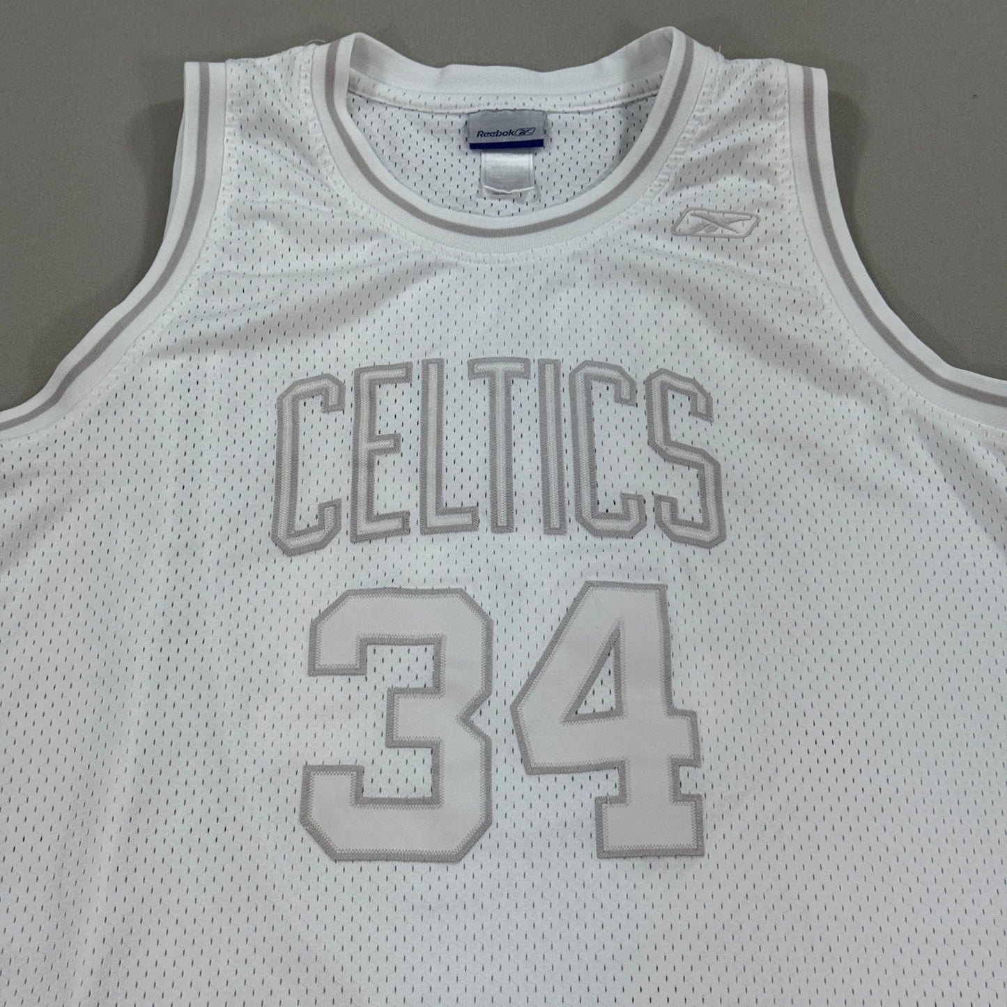 Vintage Paul Pierce NBA Boston Celtics #34 Reebok Jersey XL Off White