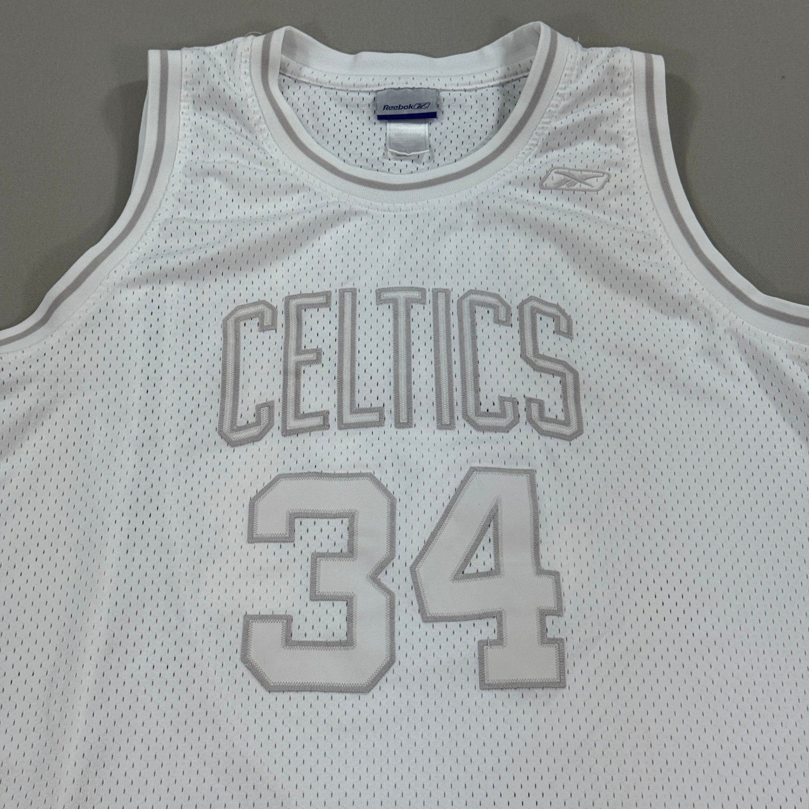 Vintage Paul Pierce NBA Boston Celtics #34 Reebok Jersey XL Off White