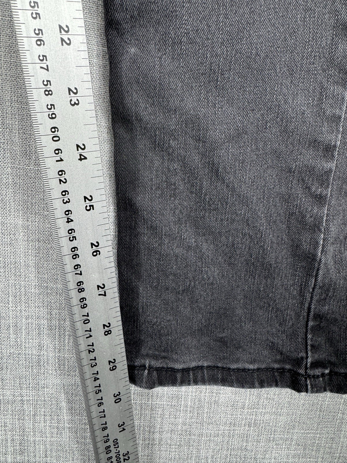 Levi Strauss 502 Straight Stretch Black Jeans Dark Wash Mens 32x32