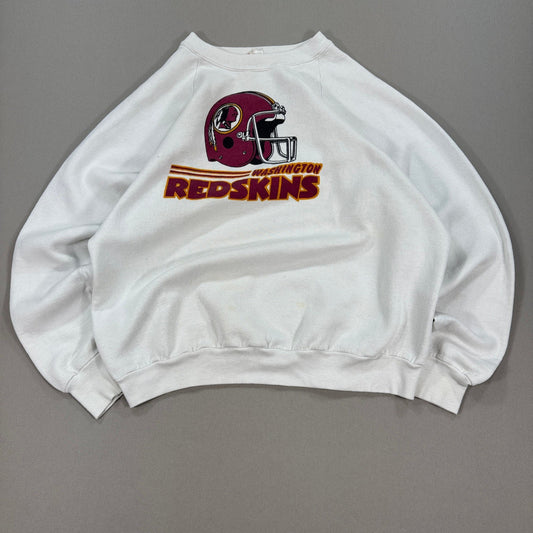 Vintage 90s Washington Redskins NFL Sweatshirt Mens XL White Made In Canada