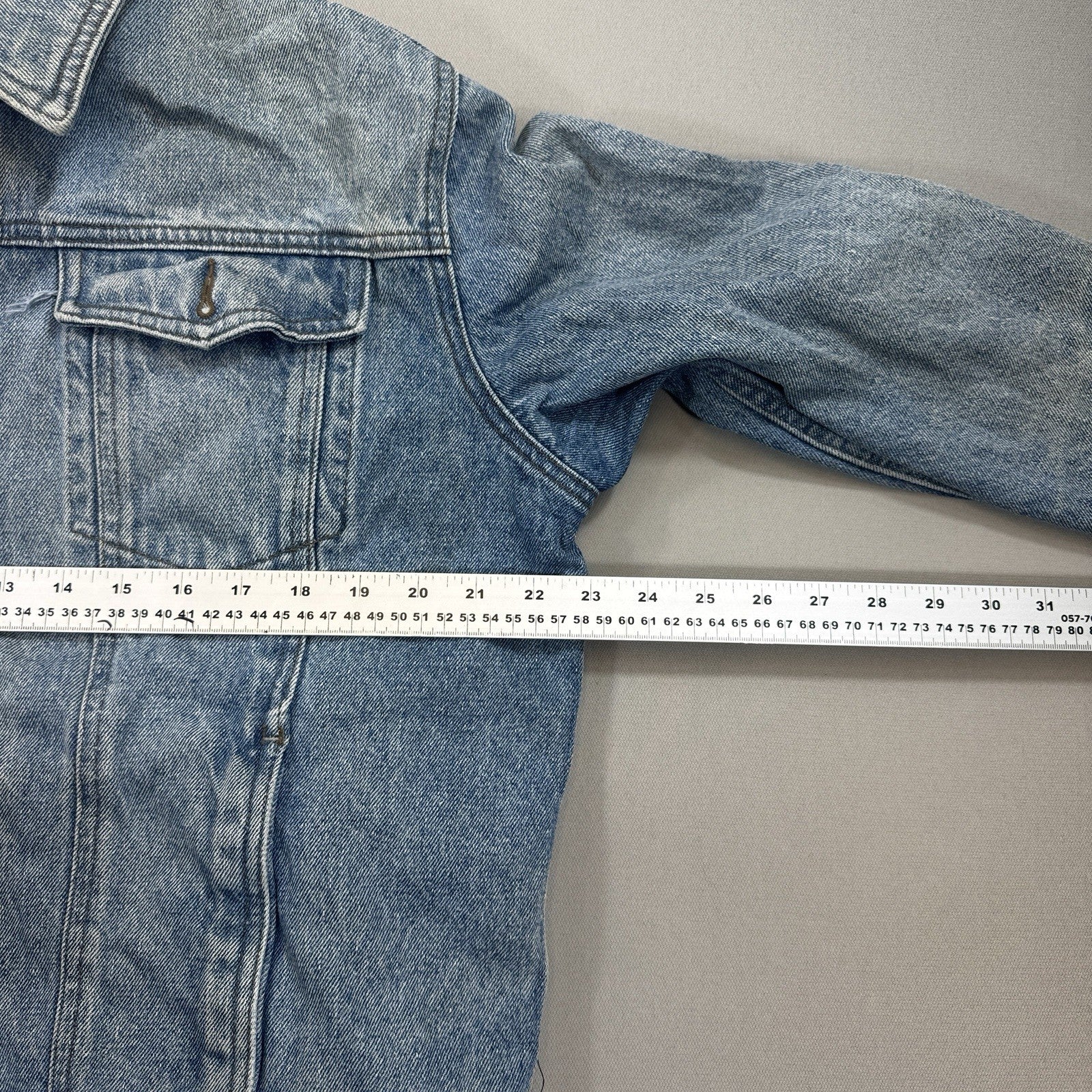 Harley Davidson Jean Jacket V-Twin Power mens Large Denim Fleece Lined 2006