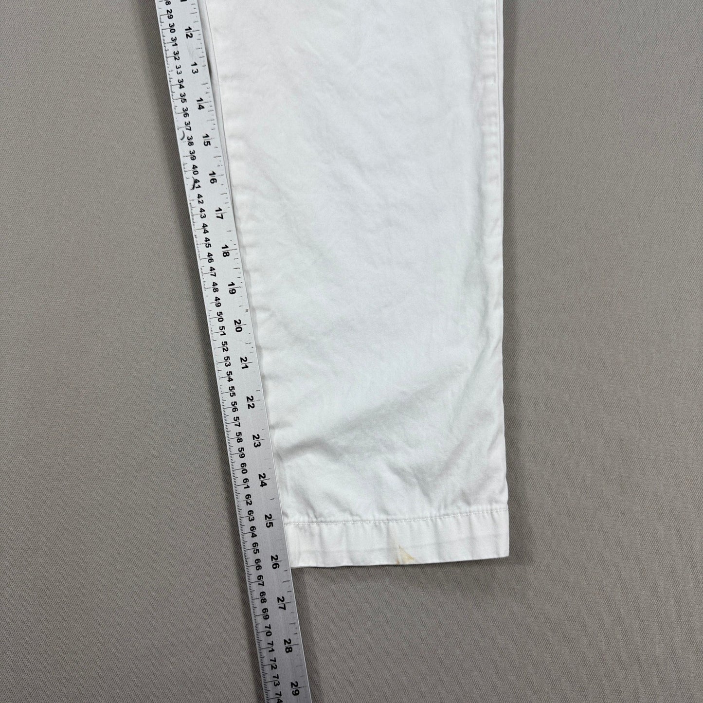 Polo Ralph Lauren Chino Pants Women's 12 White Straight Leg Casual Flat Front