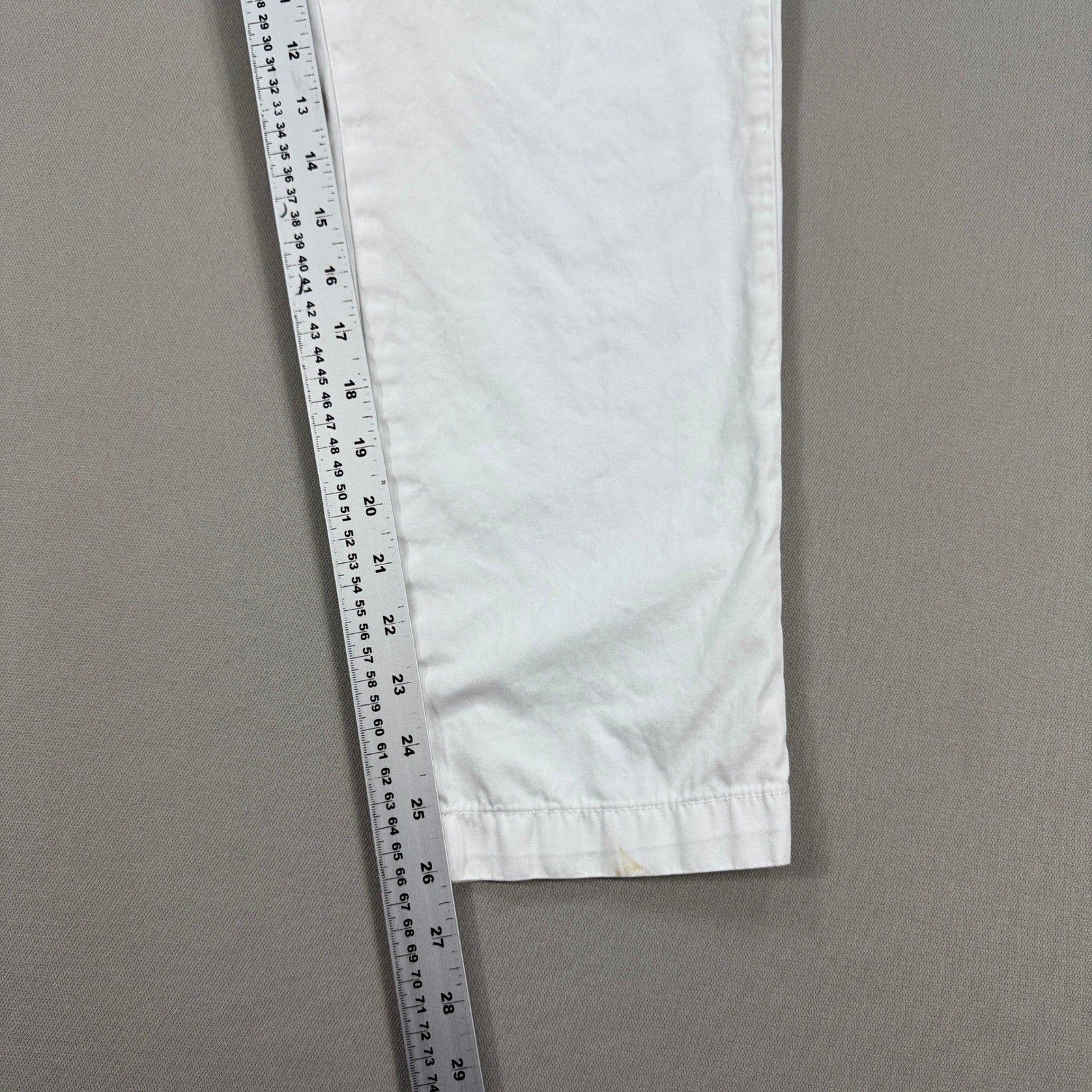 Polo Ralph Lauren Chino Pants Women's 12 White Straight Leg Casual Flat Front