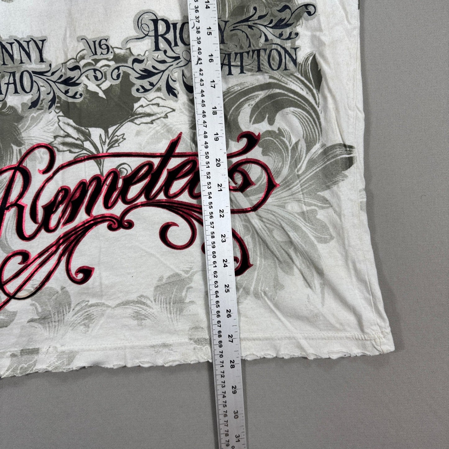 Remetee Manny Pacquiao VS Ricky Hatton T-Shirt mens Large Graphic Made In USA