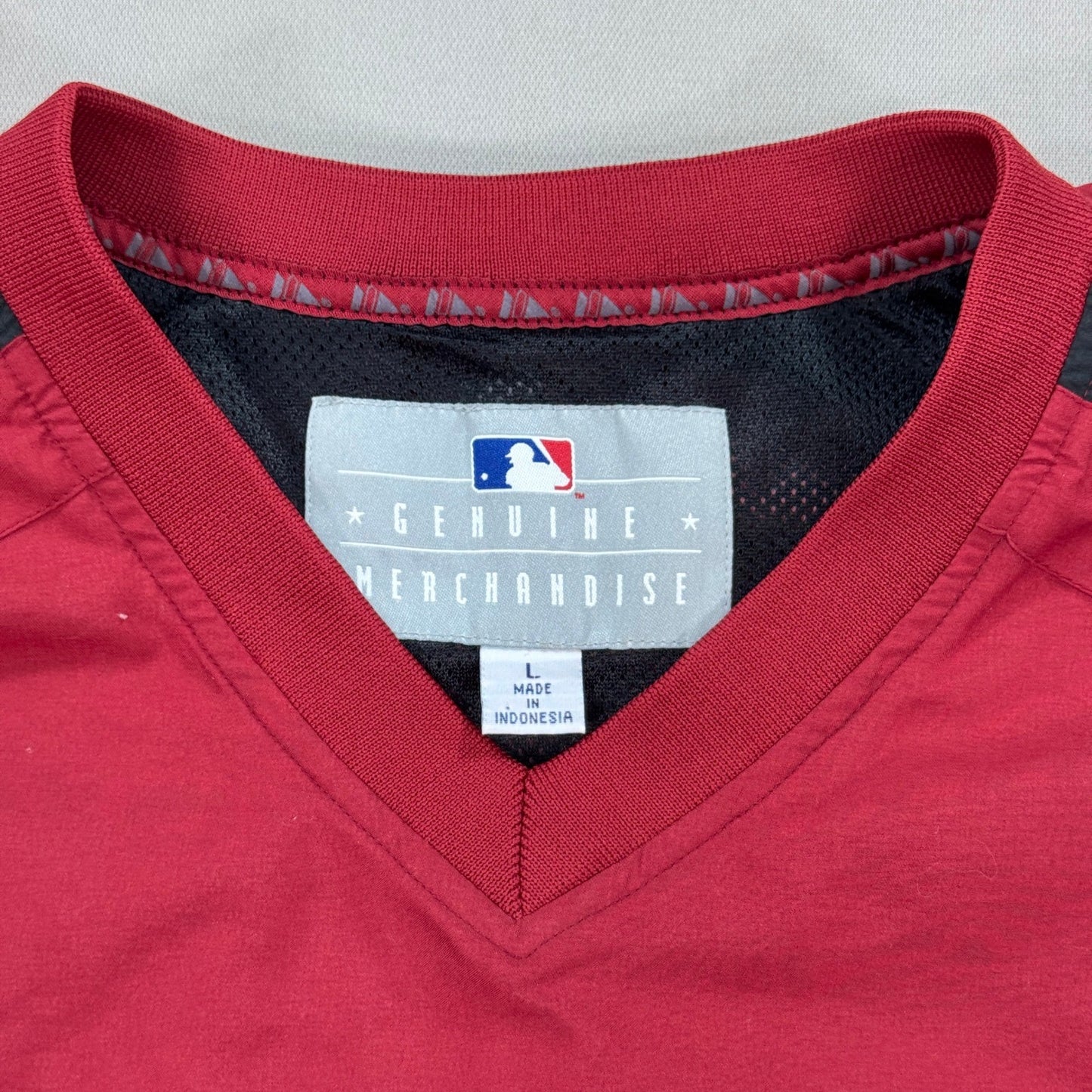 VTG Arizona Diamondbacks MLB Jacket Genuine Merchandise mens Large Red Pullover