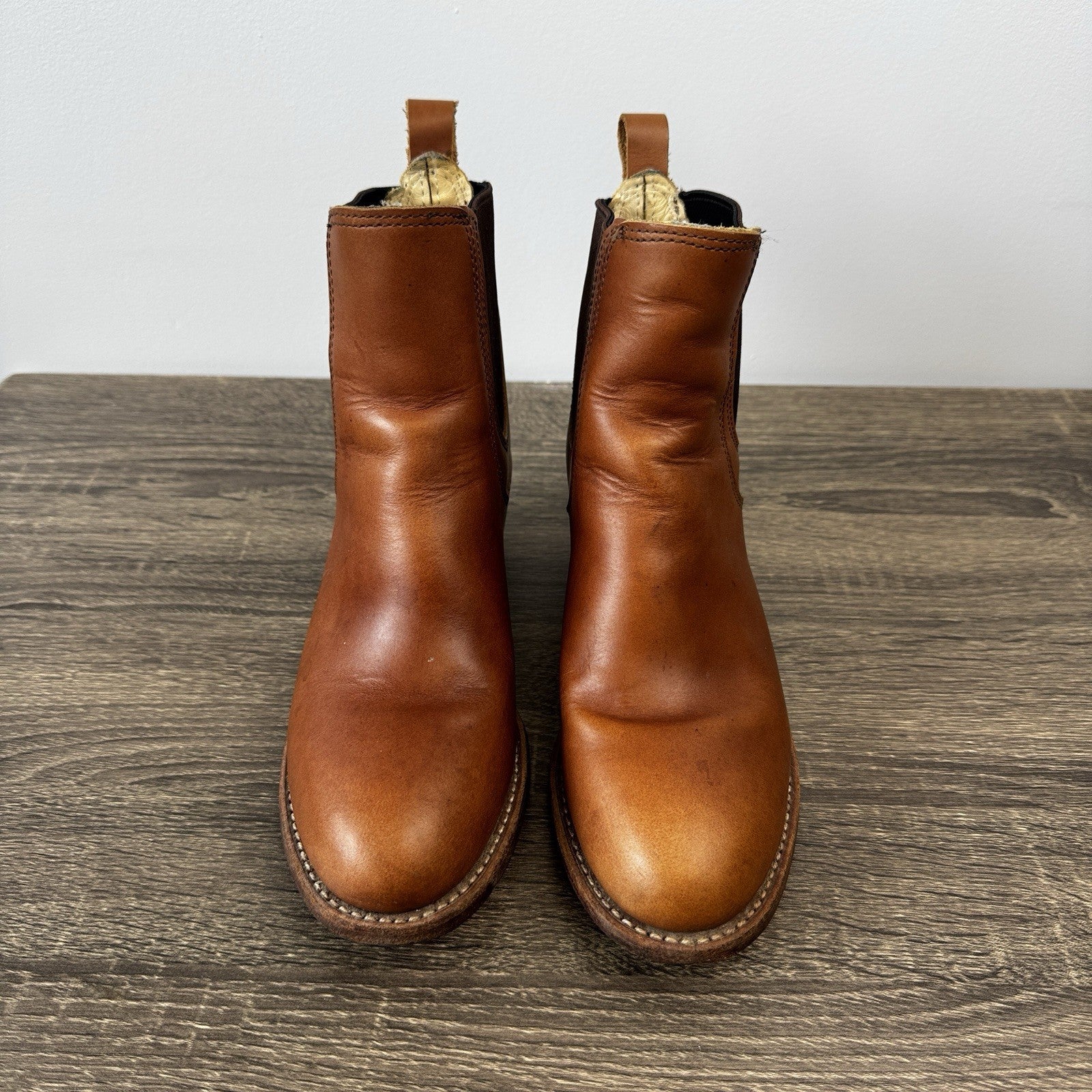 Red Wing Harriet Boots Womens 7.5B Pecan Boundary Brown Leather Heeled Ankle
