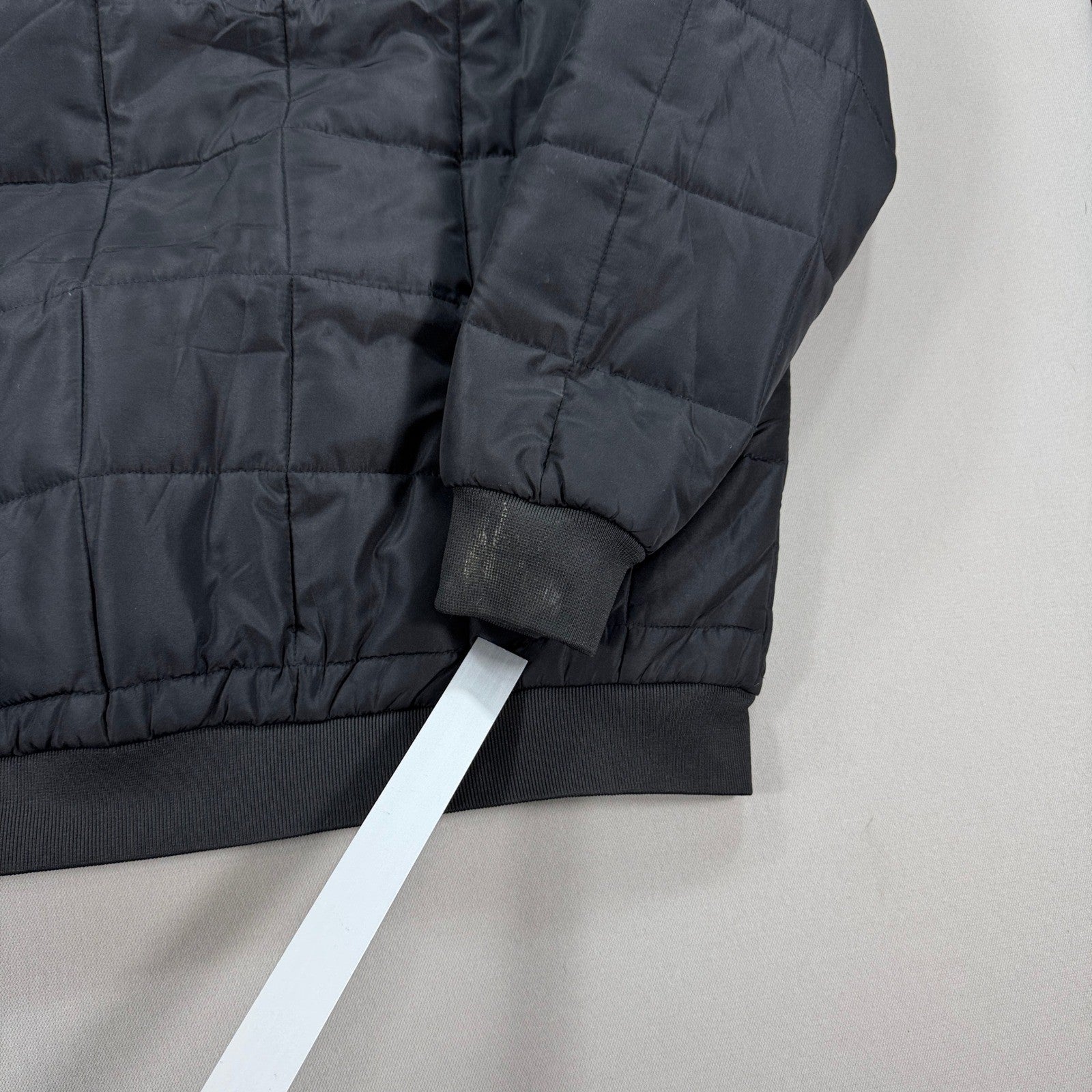 Tough Duck Bomber Jacket Quilted Lined mens 2XL Black Full Zip Padded Insulated