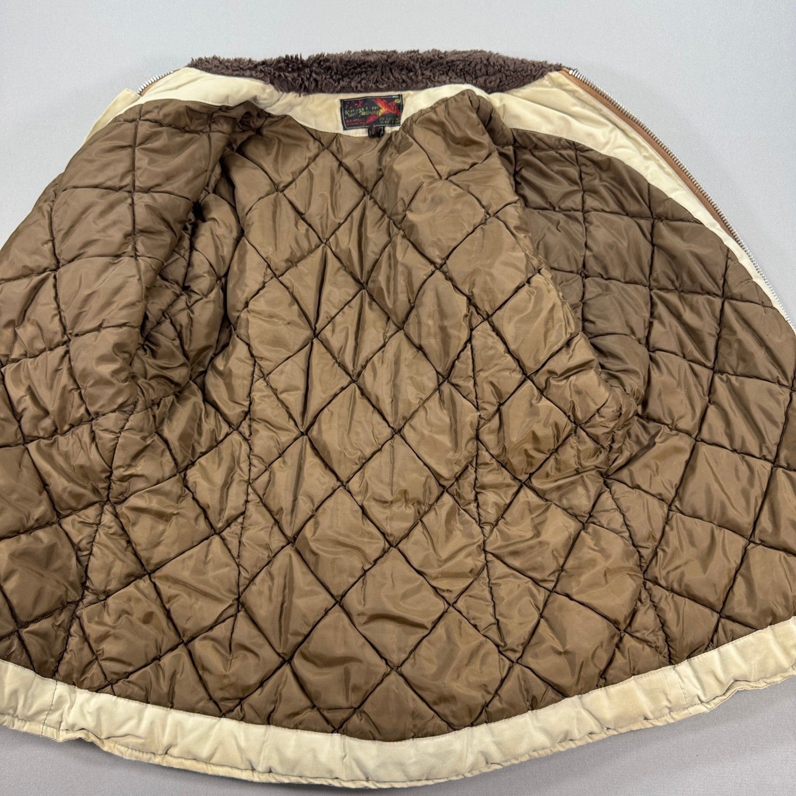 Vintage 10-X Shooting Jacket America's Finest Clothing mens Large Brown Patch