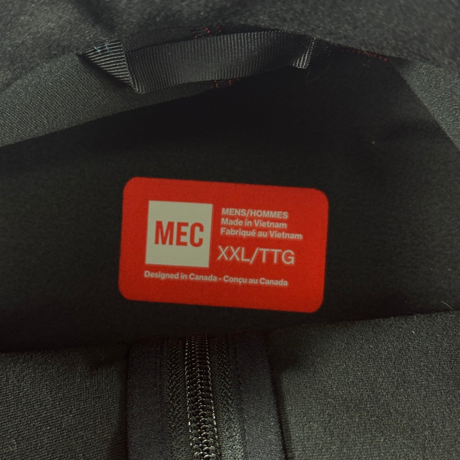 Mountain Equipment Co-op Softshell Jacket Mens 2XL Orange Windbreaker Zip Up MEC