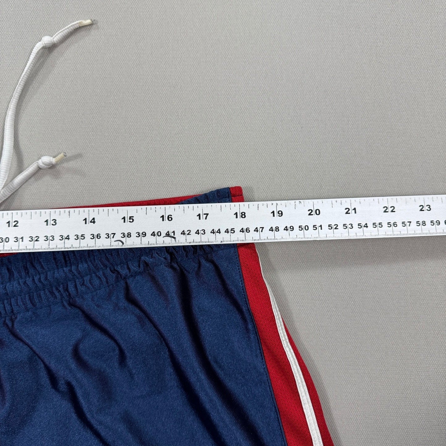 Vintage Nike Basketball Shorts mens XL Blue Red White Gym Running Dri-Fit Mesh