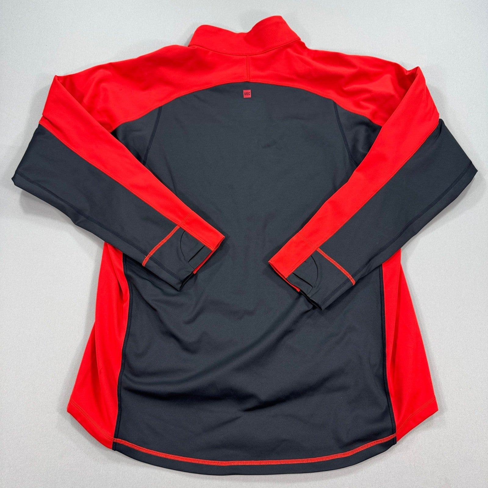 Mountain Equipment Co-op Softshell Jacket Mens 2XL Orange Windbreaker Zip Up MEC