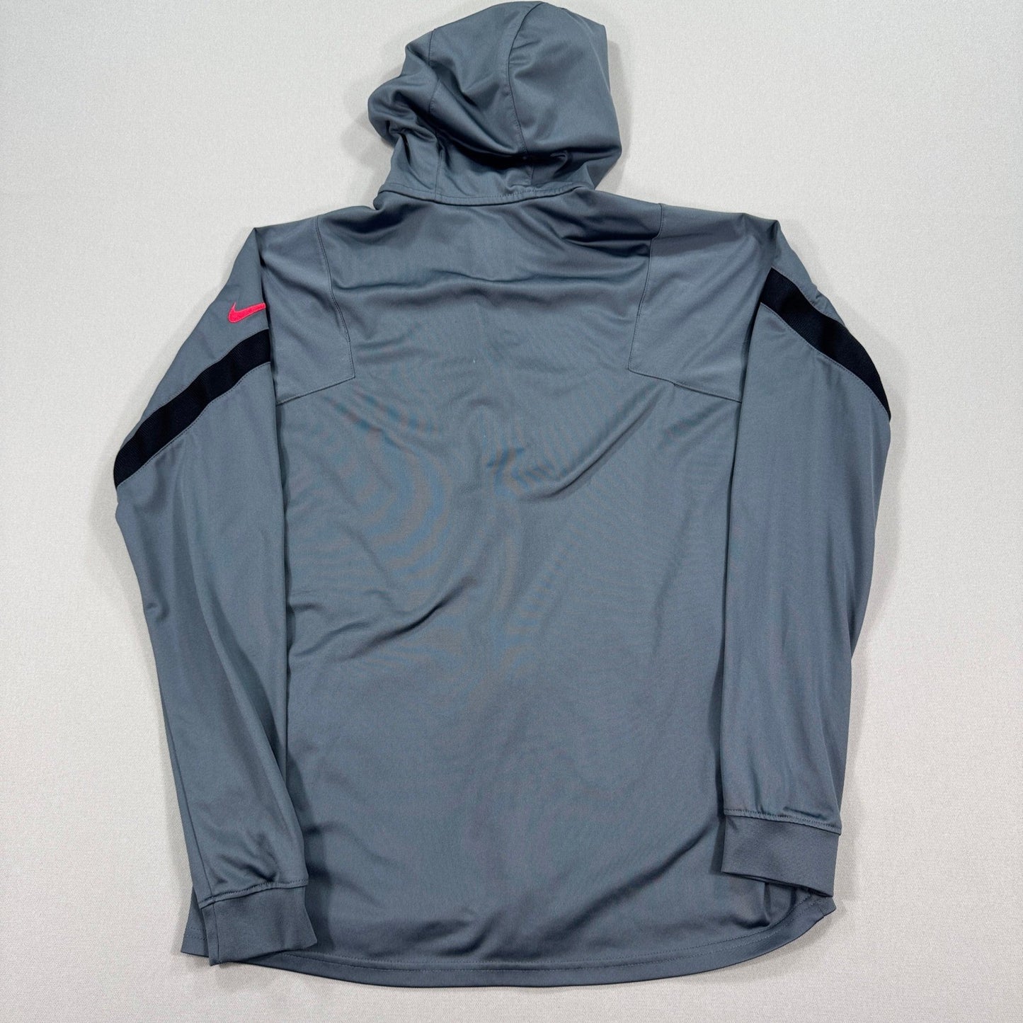 Nike Dri-Fit Track Jacket mens Medium Gray Paris Saint German Hooded Full Zip