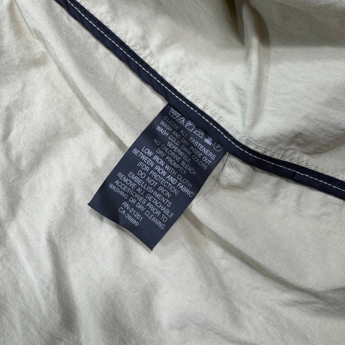 Victorinox Mens Full Zip Hooded Jacket Beige Swiss Army Coat Outdoor Medium