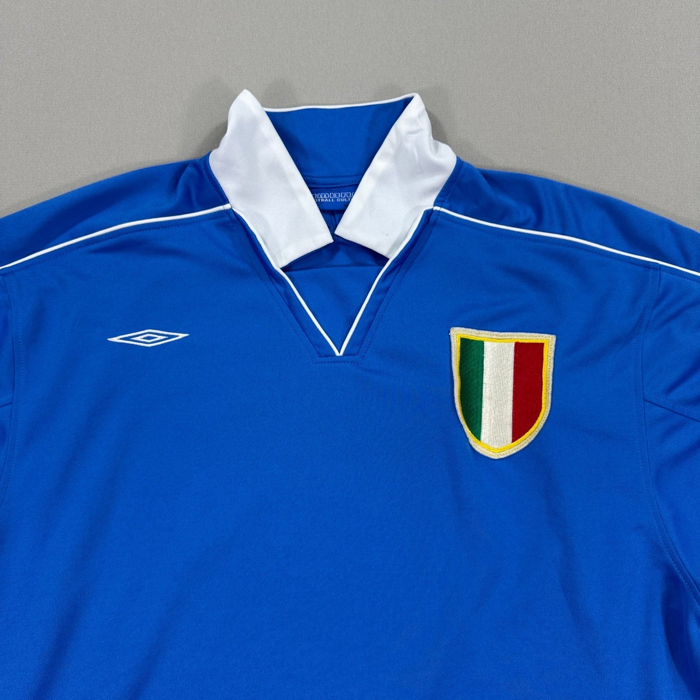Vintage Umbro Italy National Team Soccer Jersey mens XL Blue Football Shirt