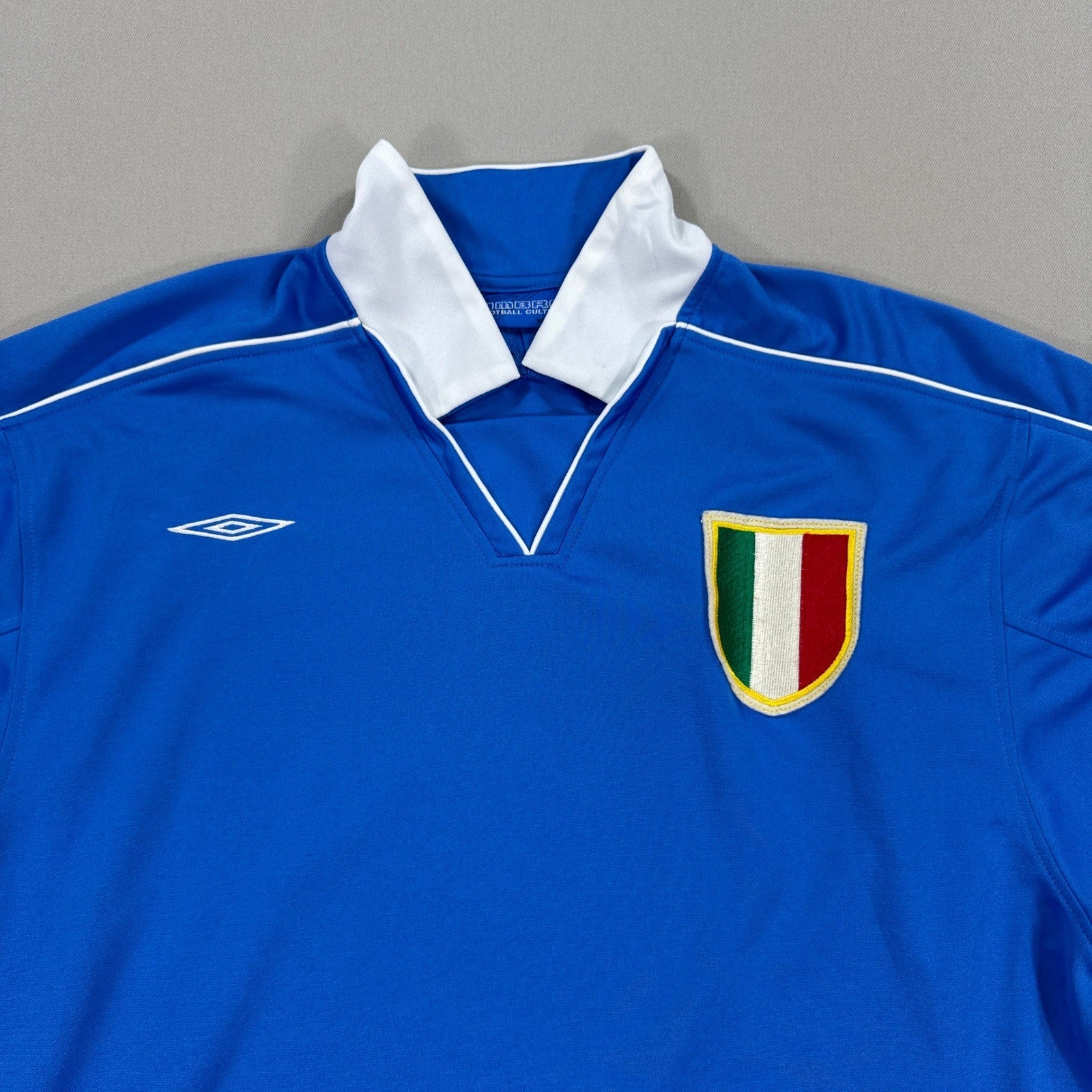 Vintage Umbro Italy National Team Soccer Jersey mens XL Blue Football Shirt