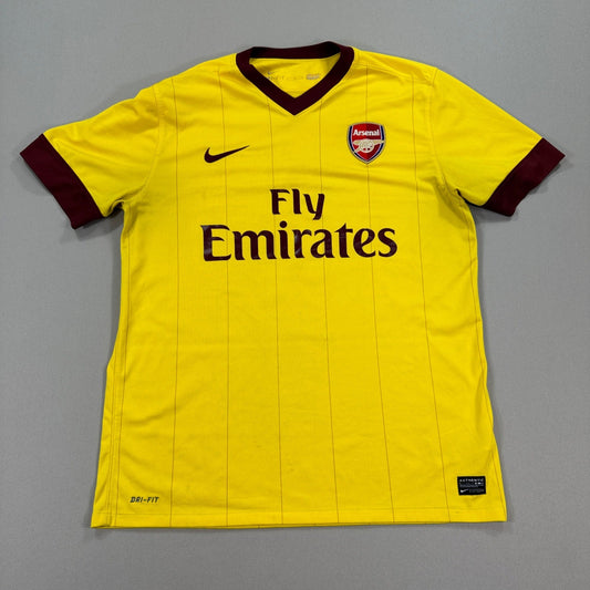 Arsenal 2010 2012 Nike Nasri #8 Soccer Jersey Fly Emirates Shirt mens Large
