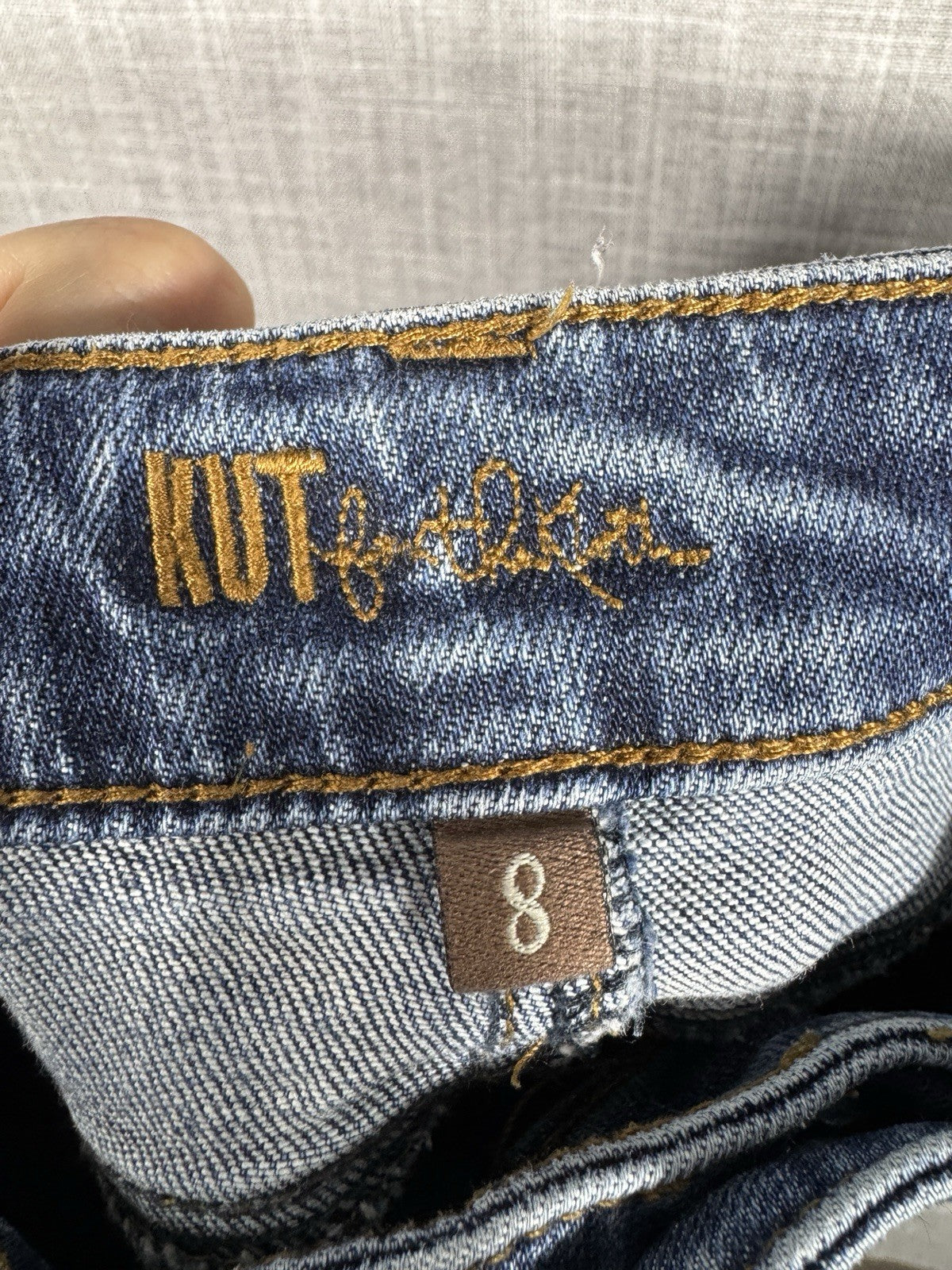 Kut From The Kloth Jeans Skinny Stretch Womens Slightly Distressed Size 8