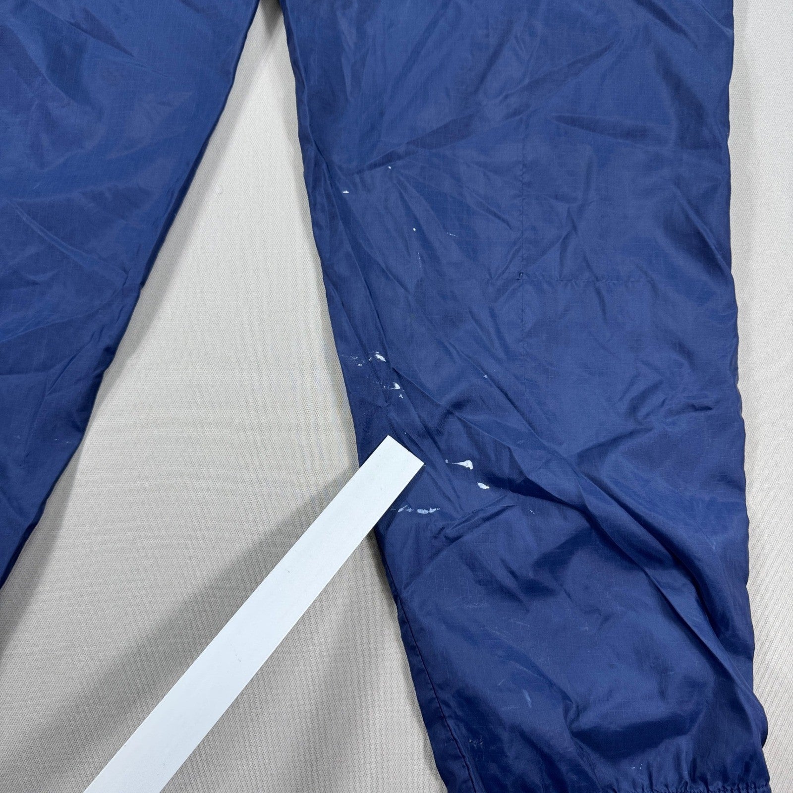 Vintage Nike Track Pants mens Large Blue Windbreaker Elastic Waist Zipped Ankle