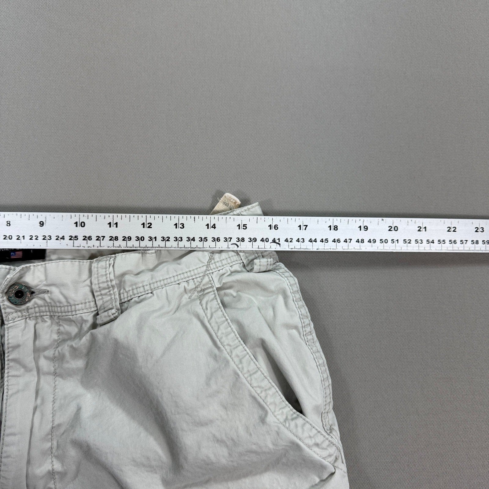 VTG Polo Jeans Co Ralph Lauren Military Surplus Cargo Shorts mens Size 34 Khaki