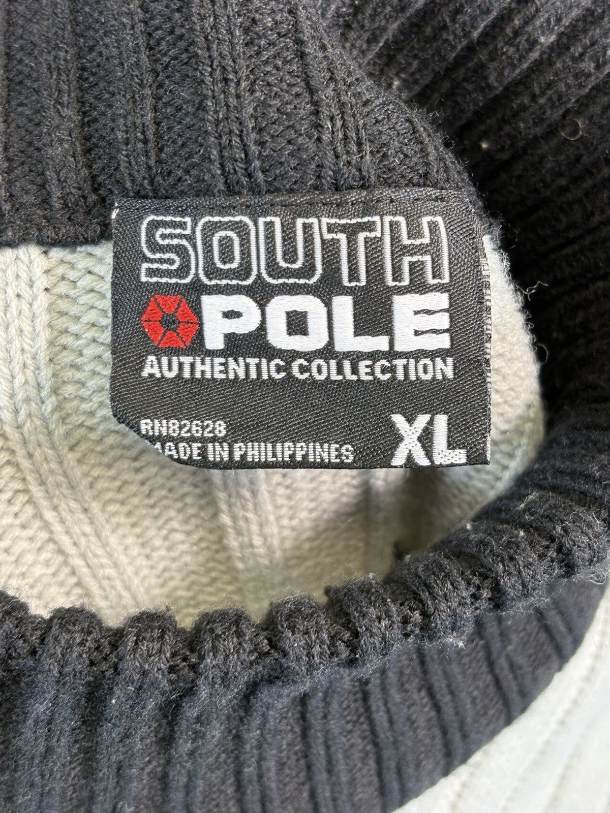 SOUTHPOLE Authentic Collection Mens XL Knit Turtleneck Sweater Striped