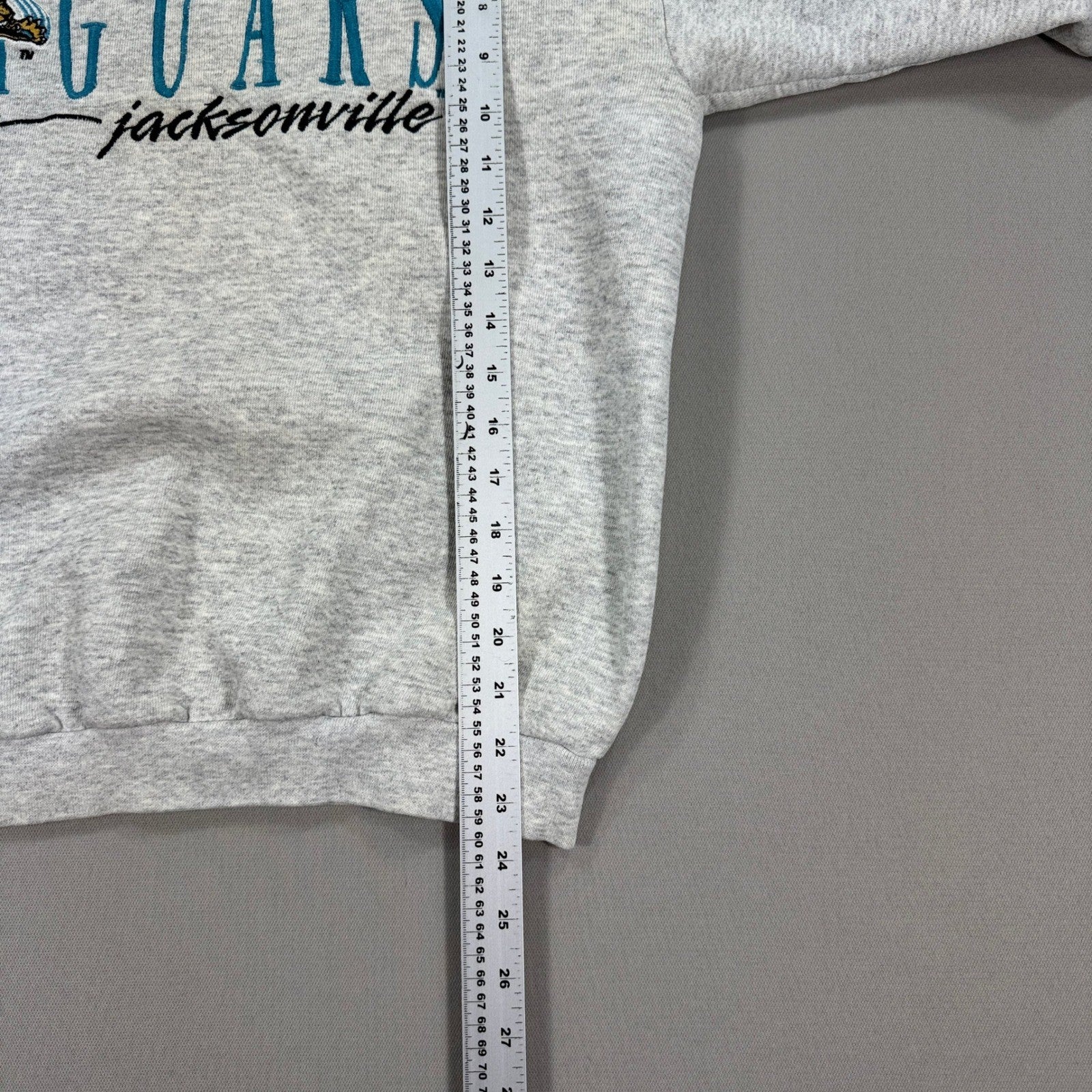 Vintage 90s Jacksonville Jaguars Sweatshirt Logo 7 mens Medium Gray Made In USA