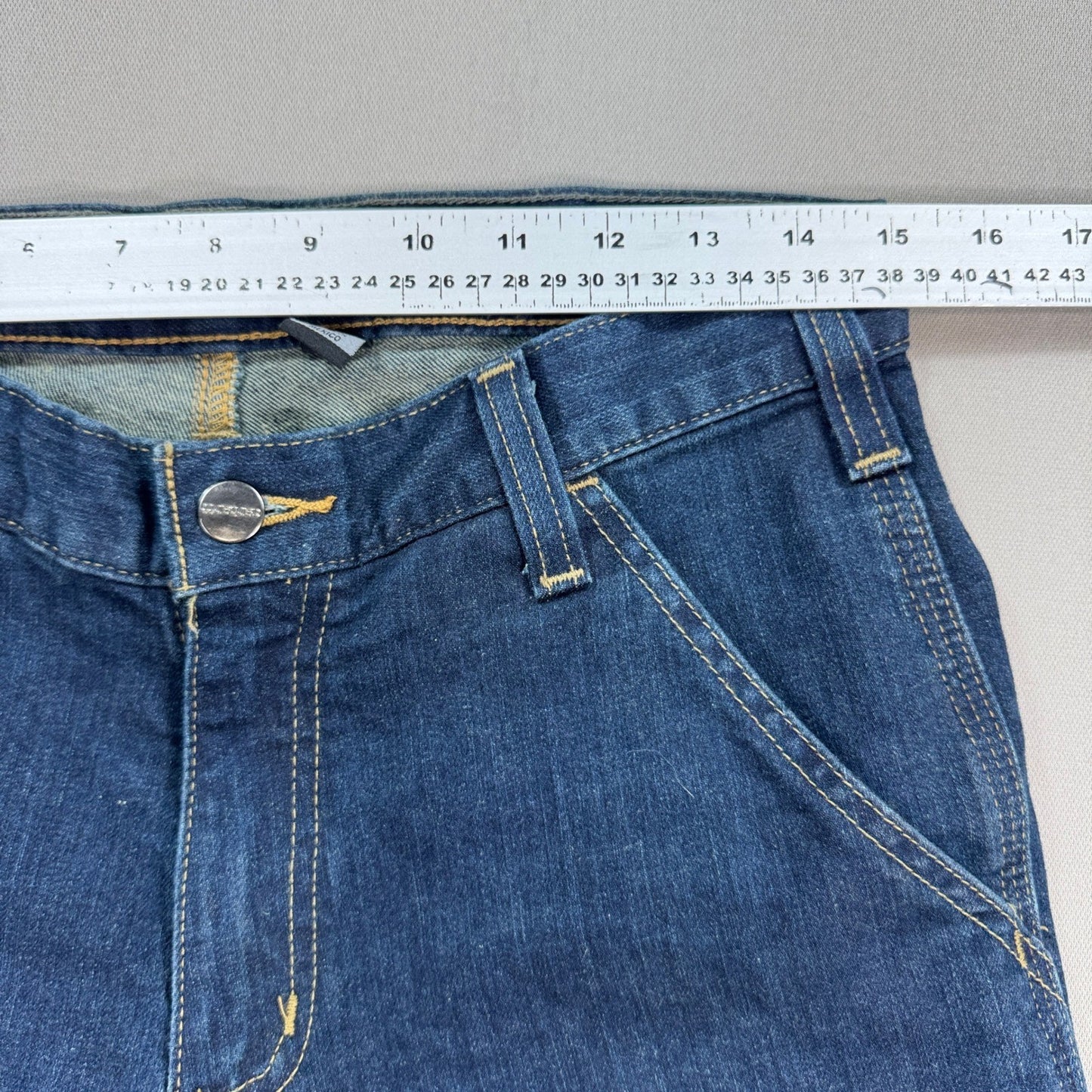 Carhartt Double Knee Denim Pants mens 30x32 Blue Rugged Flex Carpenter Workwear