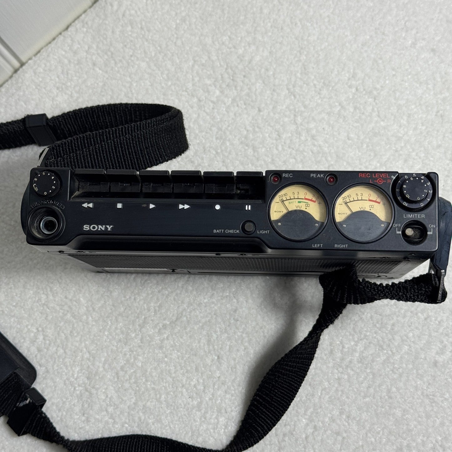 Sony TC-D5M Stereo Cassette Field Recorder Original strap For Parts