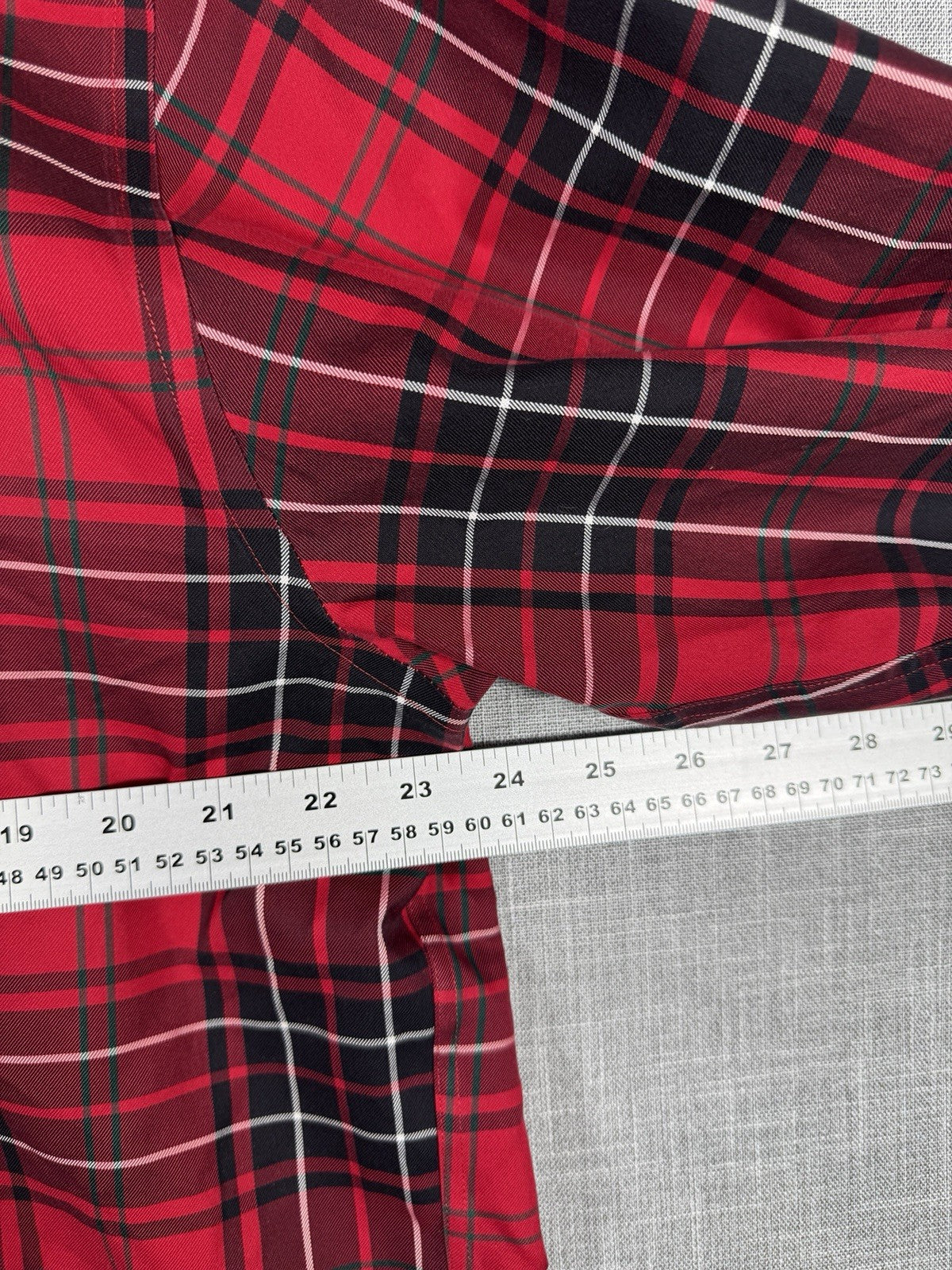 Brooks Brothers mens Polo Shirt Plaid Red Supima Cotton Large Button Down