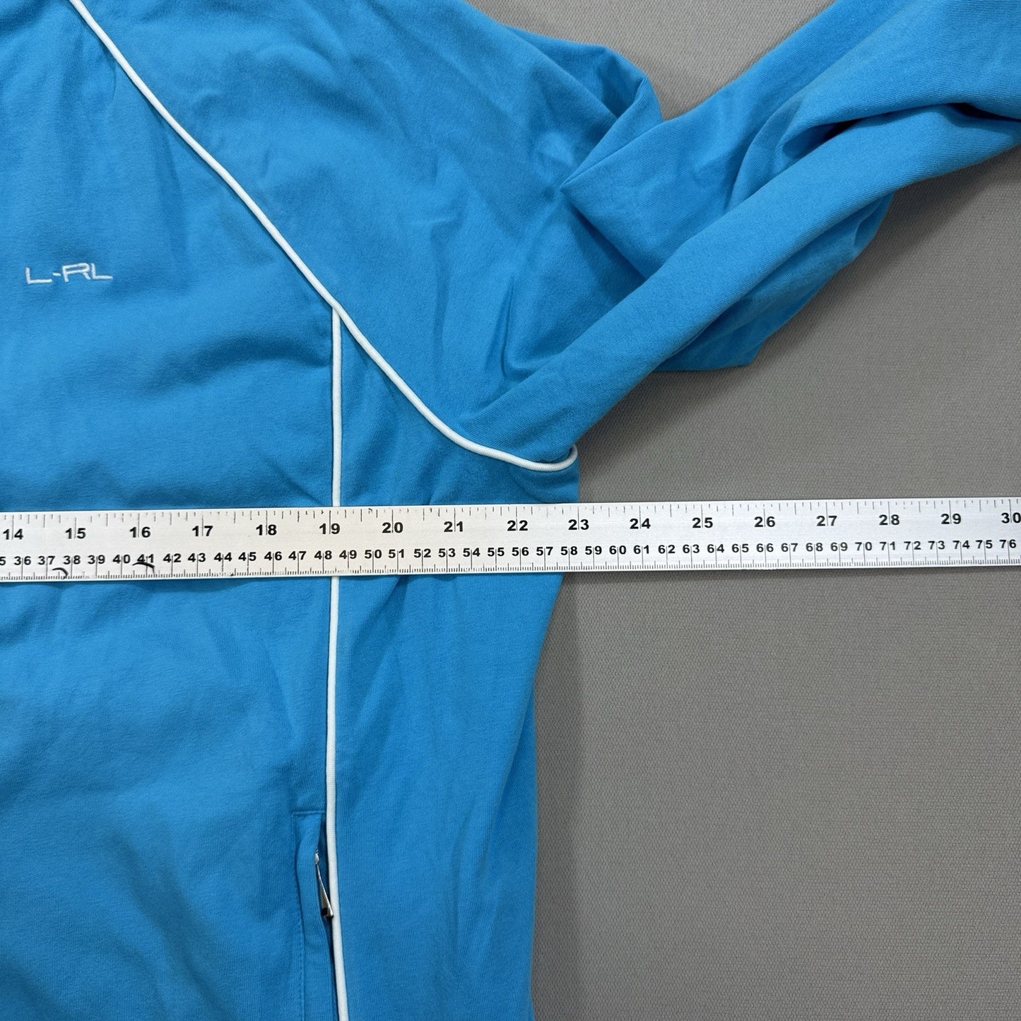 Lauren Ralph Lauren Track Jacket Womens 2X Turquoise Full Zip Activewear Sports