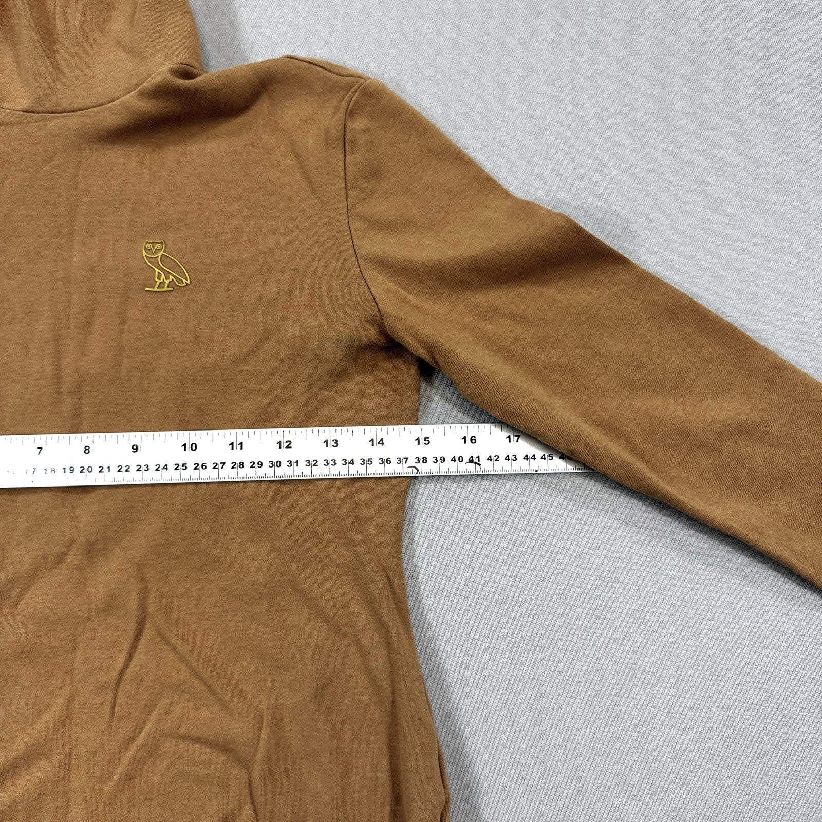 OVO October's Very Own Drake Owl Womens Medium Brown Turtleneck Sweater