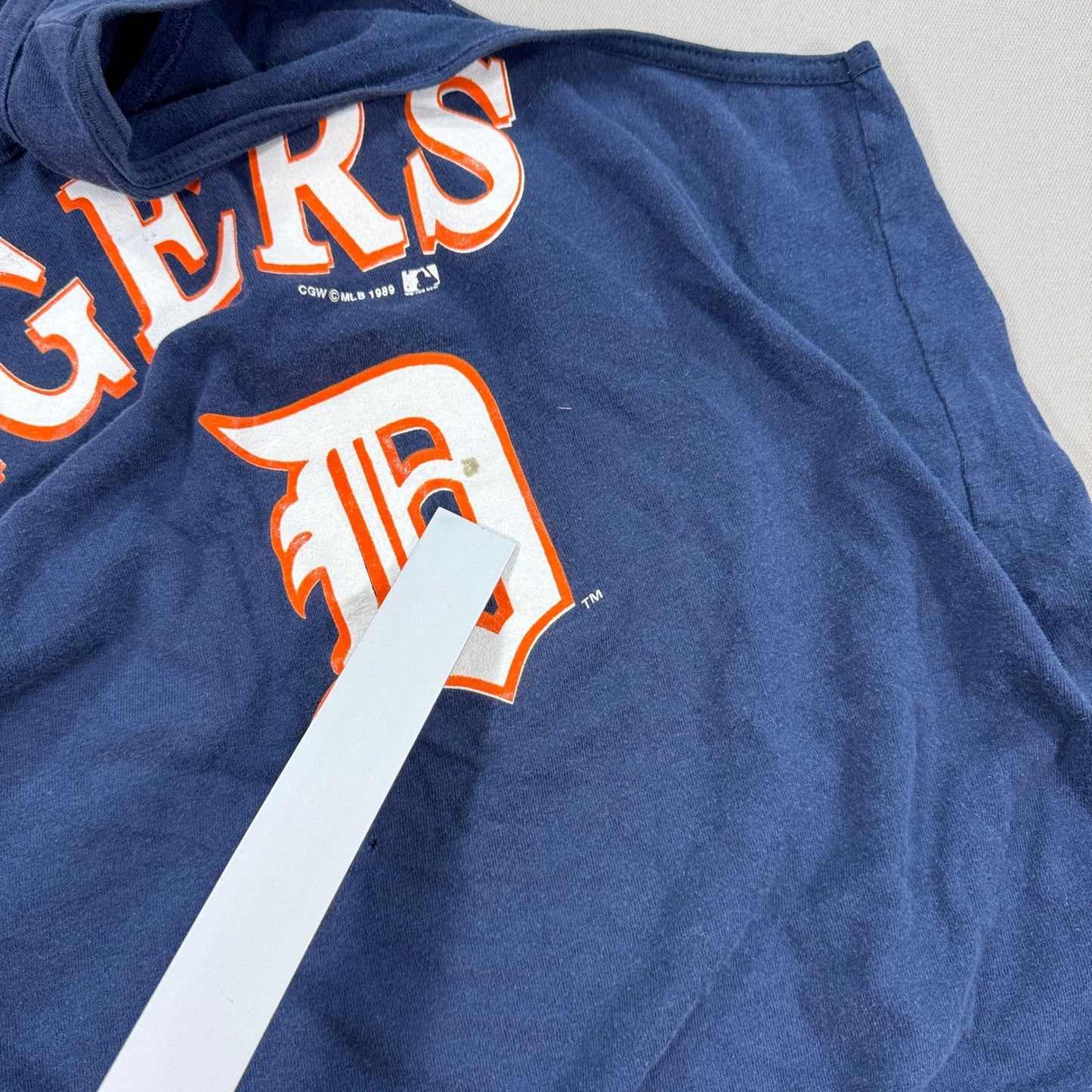 Vintage 80s Detroit Tigers Tank Top mens Large 1989 MLB Blue