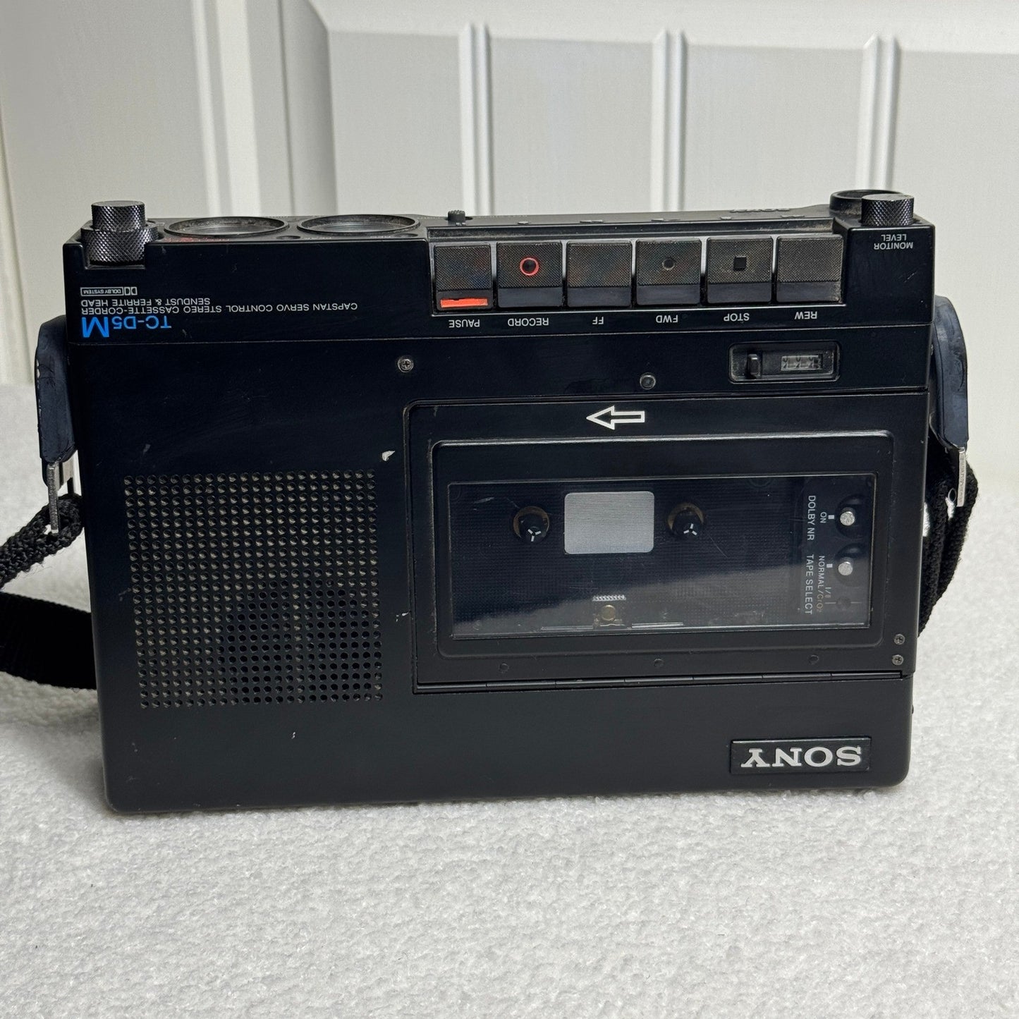 Sony TC-D5M Stereo Cassette Field Recorder Original strap For Parts