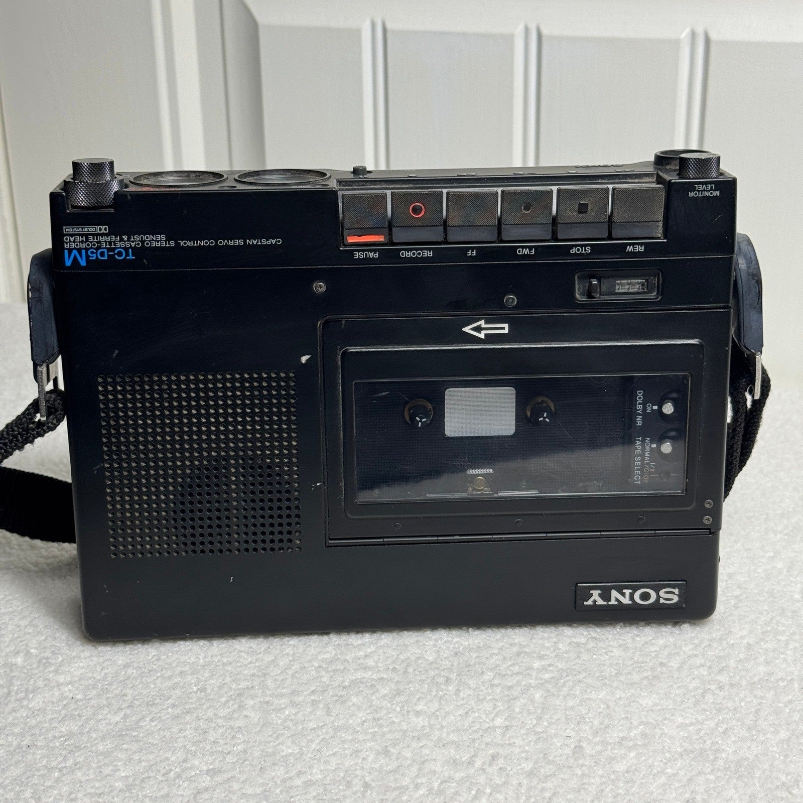 Sony TC-D5M Stereo Cassette Field Recorder Original strap For Parts