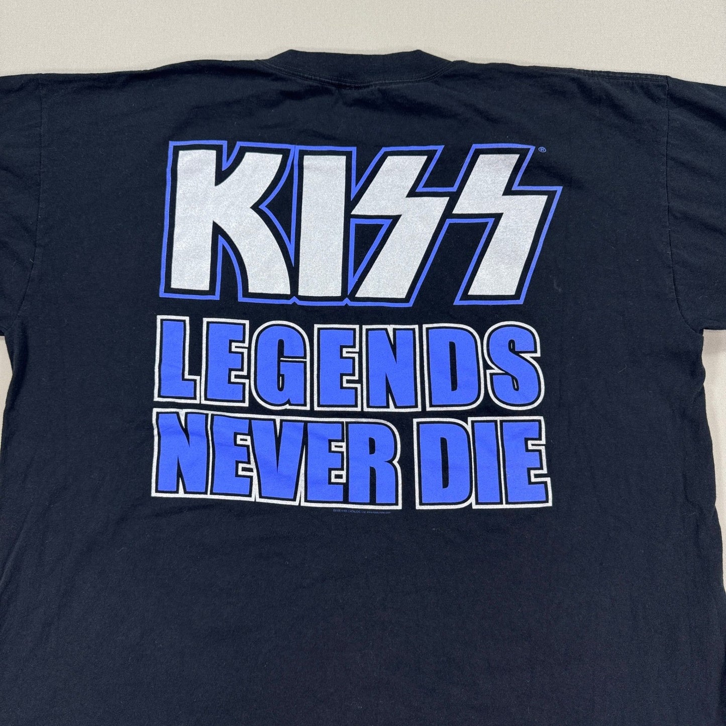 Vintage KISS Concert Shirt The Farewell Tour Legends Never Die 2XL USA Made Y2K