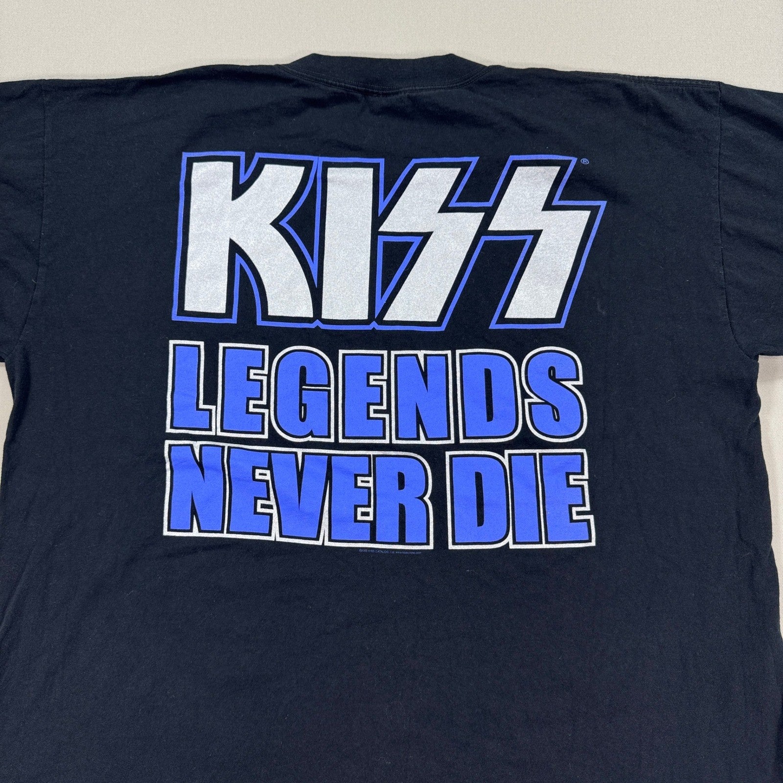 Vintage KISS Concert Shirt The Farewell Tour Legends Never Die 2XL USA Made Y2K