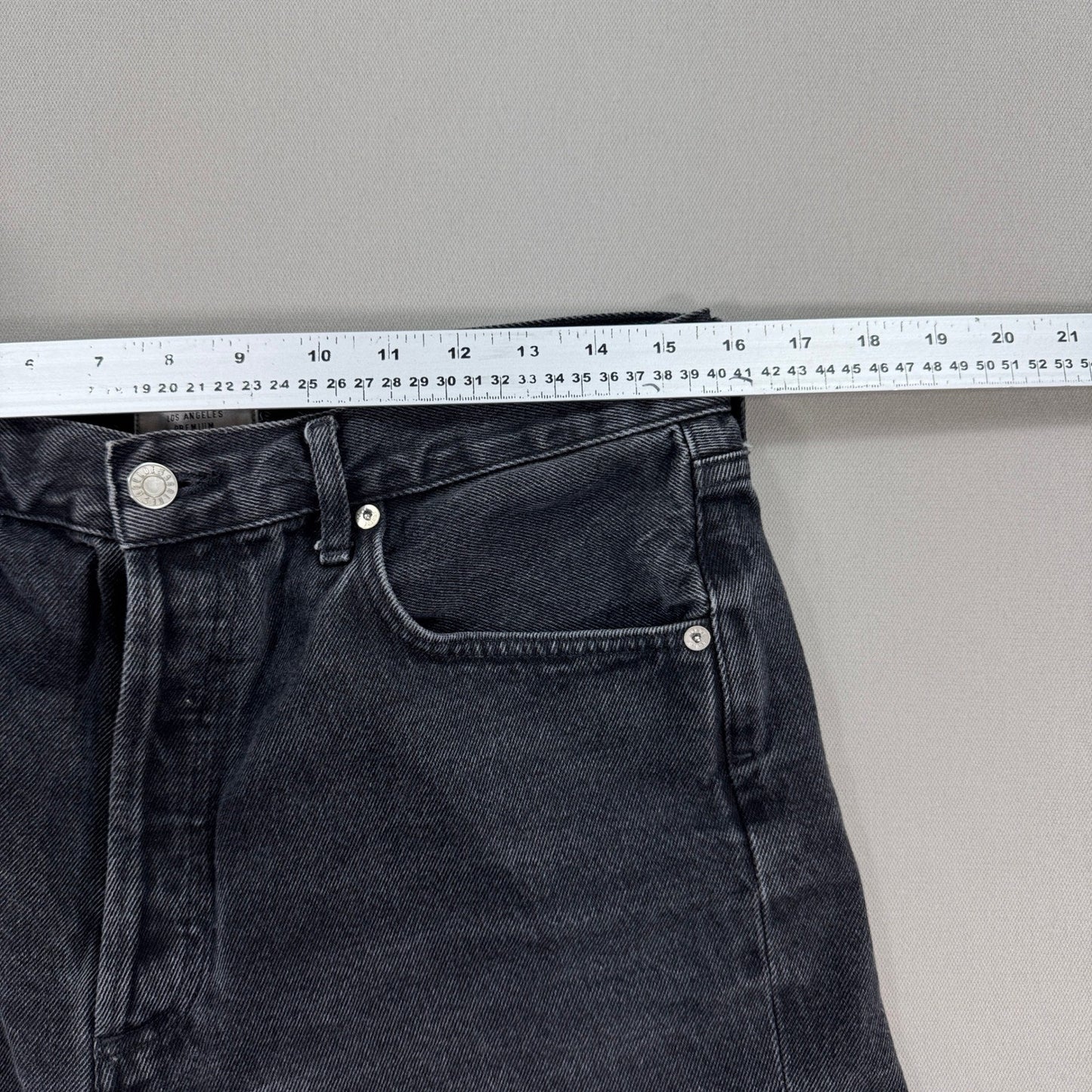 AGOLDE Cutoff Denim Shorts Womens Size 31 High Rise Distressed Button Fly