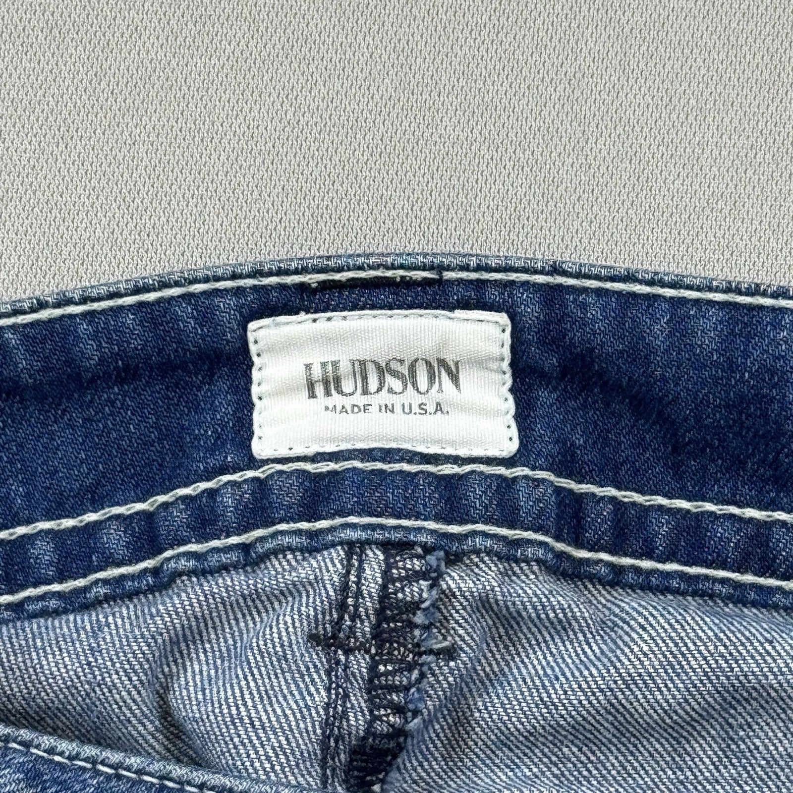 Hudson Jeans Womens Size 29 Blue Denim Cut Off Shorts Dark Wash Made in USA