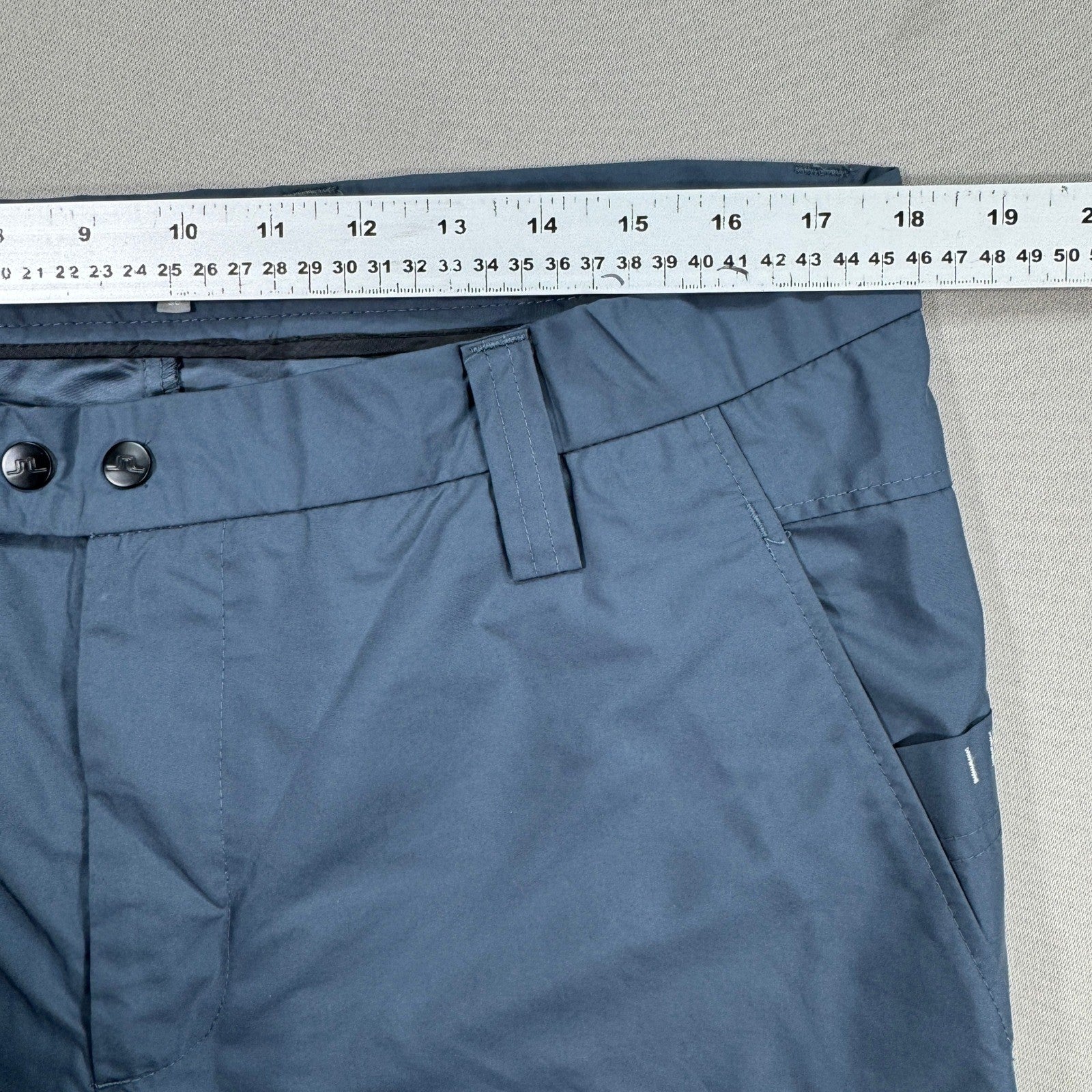 JLindeberg Golf Shorts mens 36 Blue Flat Front Performance Lightweight Pockets