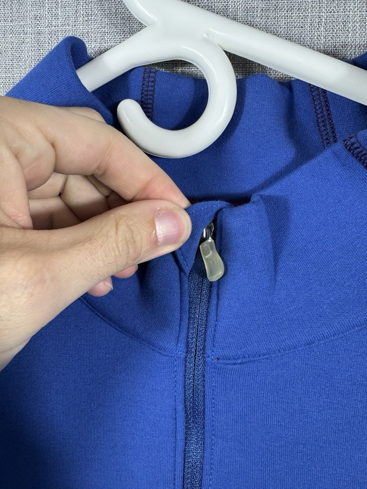 Tommy Bahama Mens 1/4 Zip Island Zone Size XL Blue Solid Pullover Golf