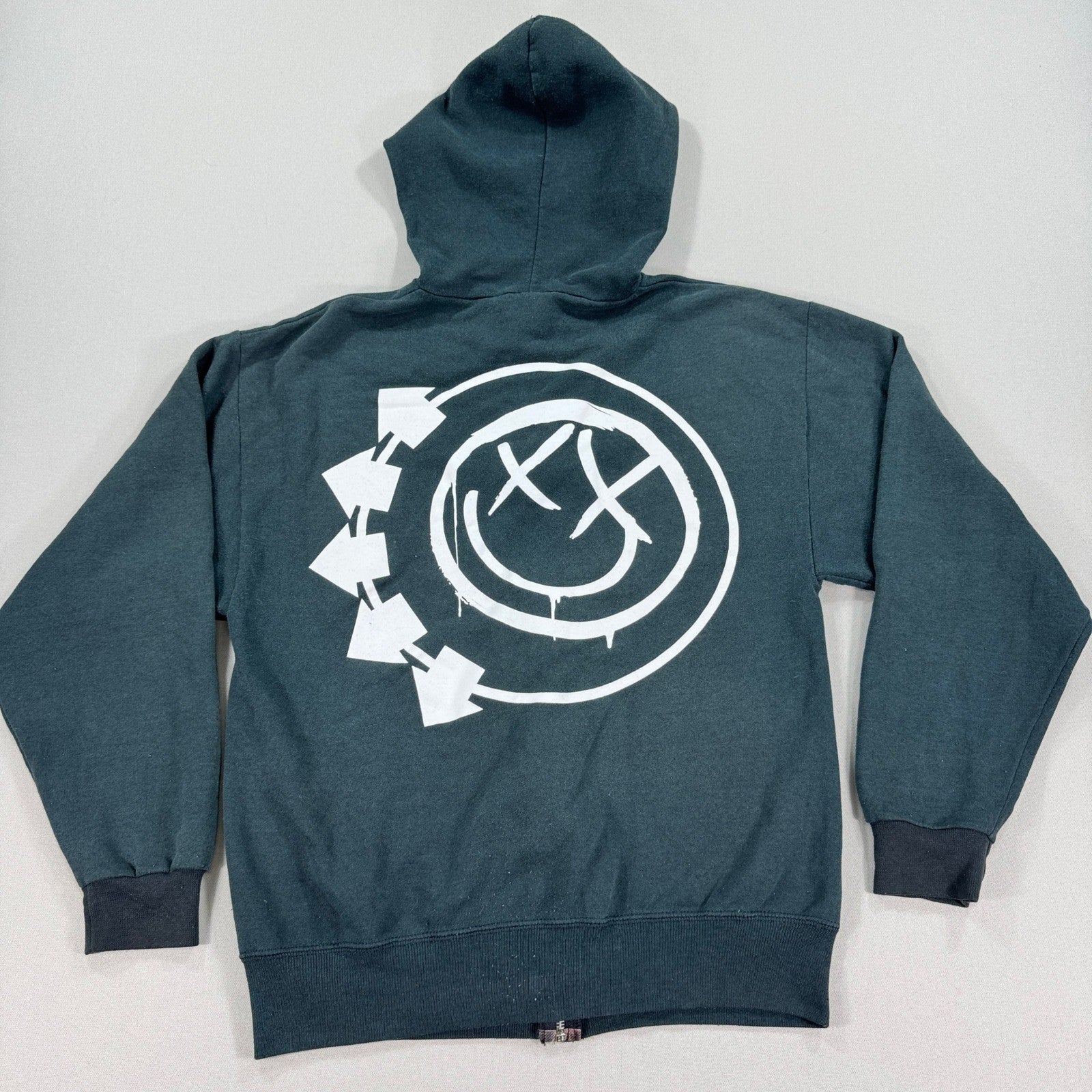 Rare Vintage Y2K BLINK 182 Tour Full Zip Sweatshirt Hoodie Jacket Size Medium