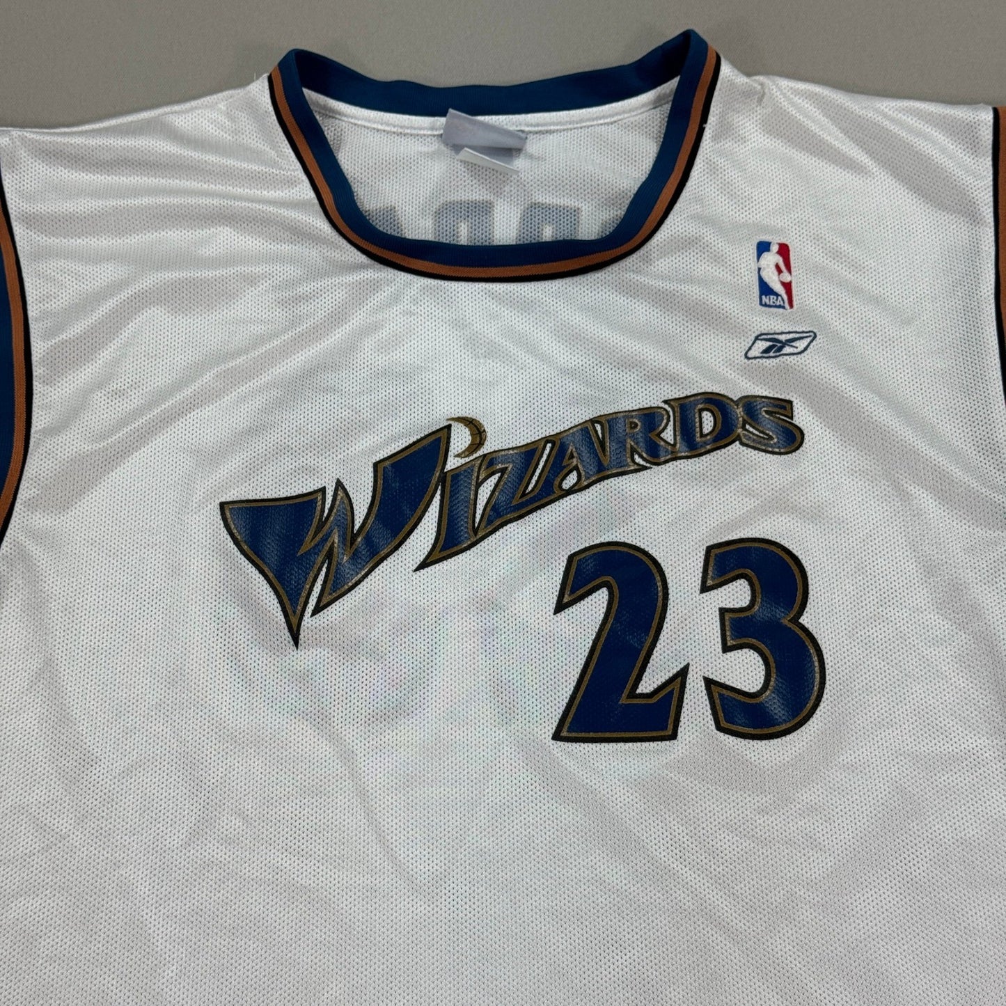 Vintage Michael Jordan #23 Washington Wizards NBA Jersey mens 2XL White Reebok