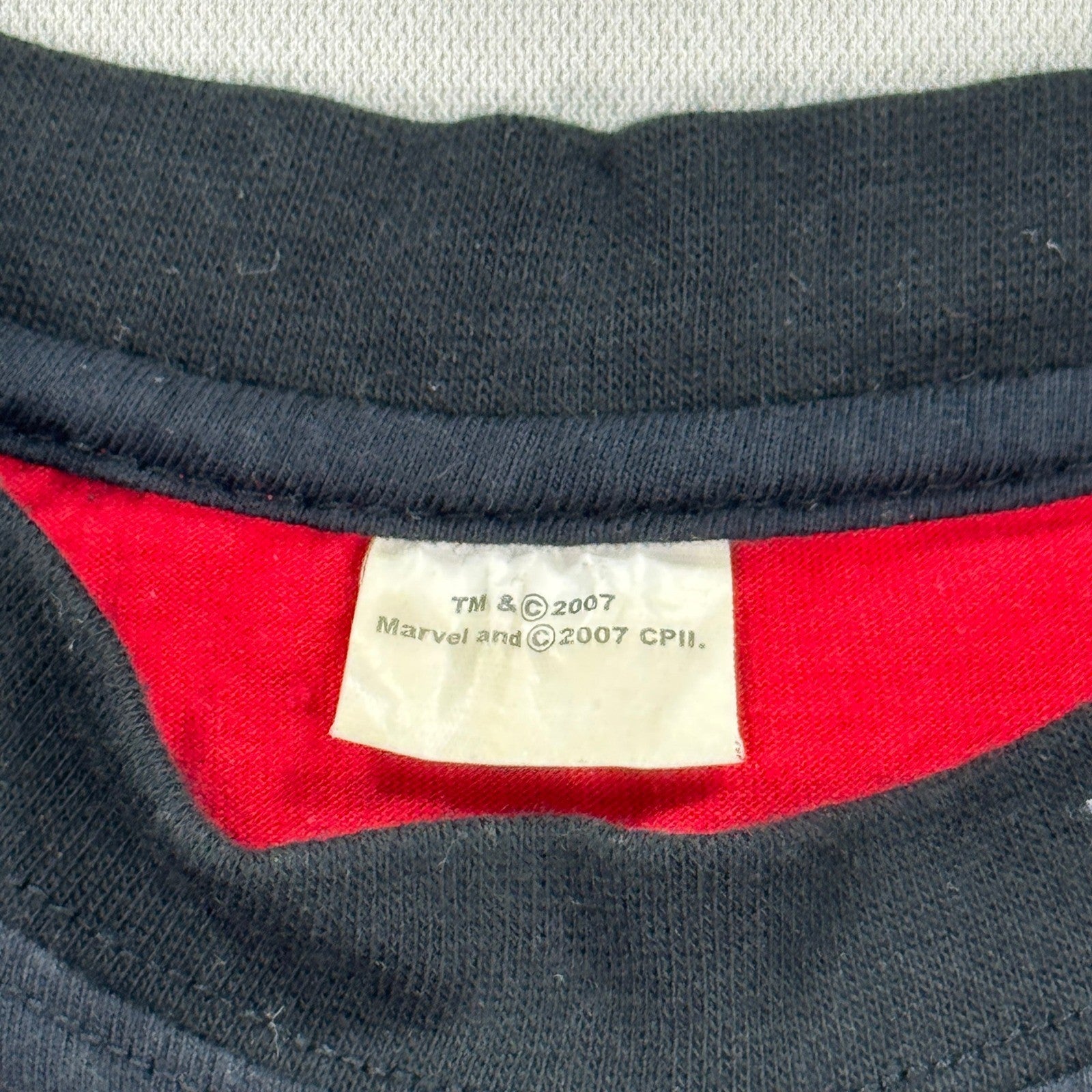 VTG Marvel Spider-Man 3 Movie Promo T-Shirt mens Medium Black Red Crewneck Y2K