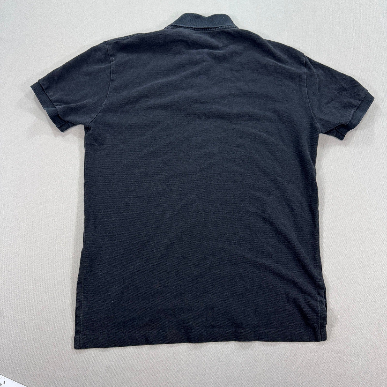 Vintage Polo Ralph Lauren Polo Shirt Big Pony #3 Men's Medium Black Custom Fit