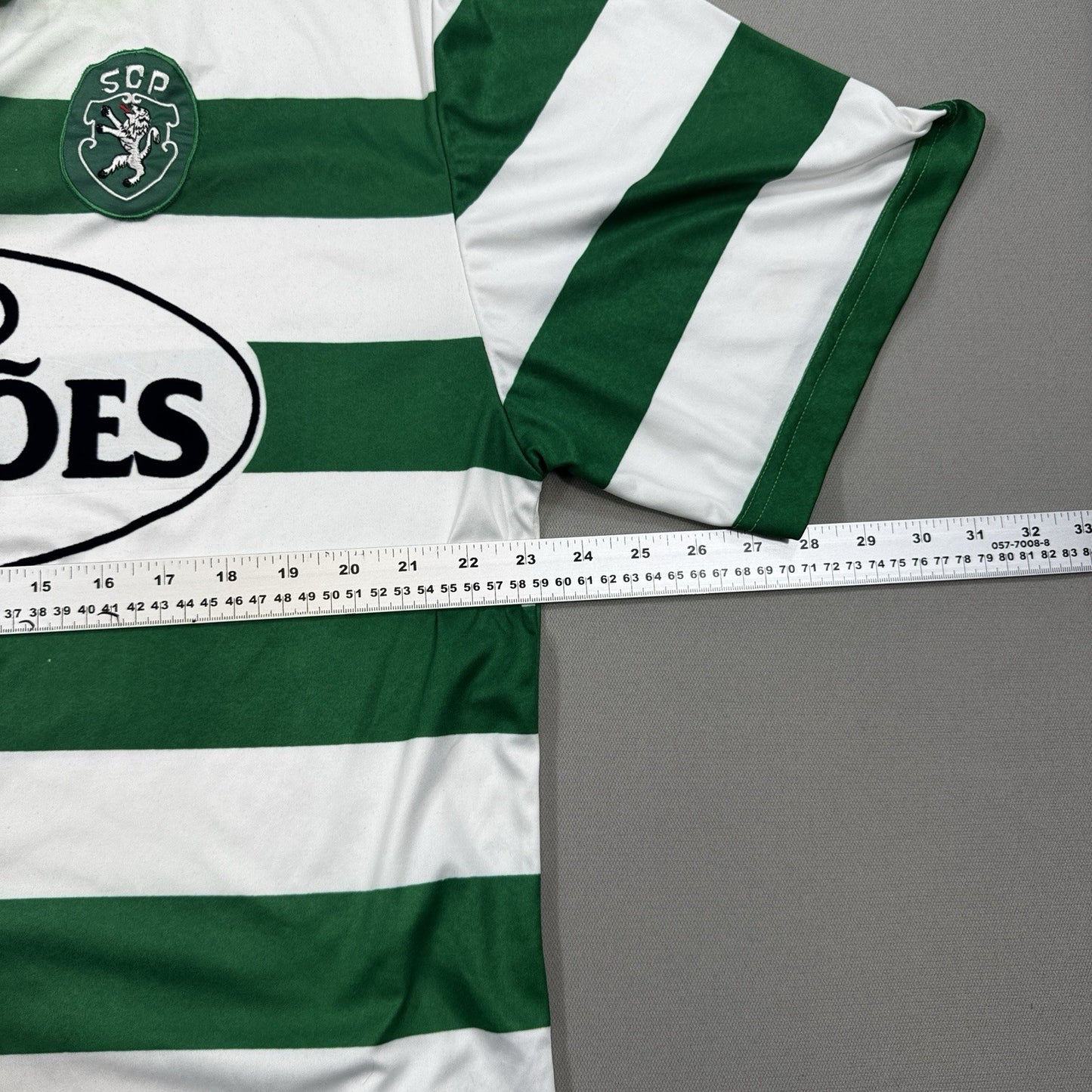 Agil Sports Jersey 90's Sporting Lisbon Home Football Mens Sz 12 Striped