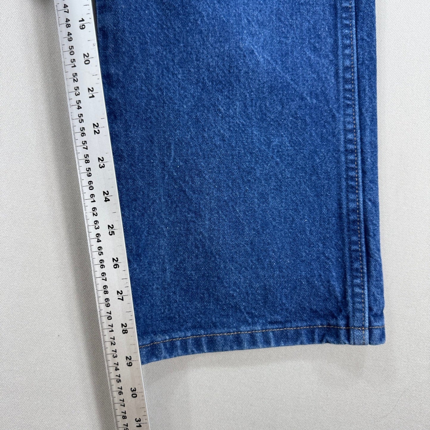 Wrangler 936PWD Jeans mens 38x30 Blue Denim Straight Leg Light Wash Regular Fit