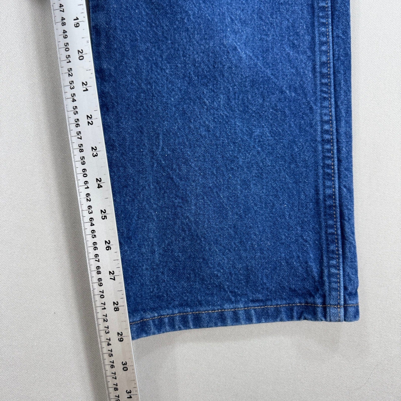 Wrangler 936PWD Jeans mens 38x30 Blue Denim Straight Leg Light Wash Regular Fit