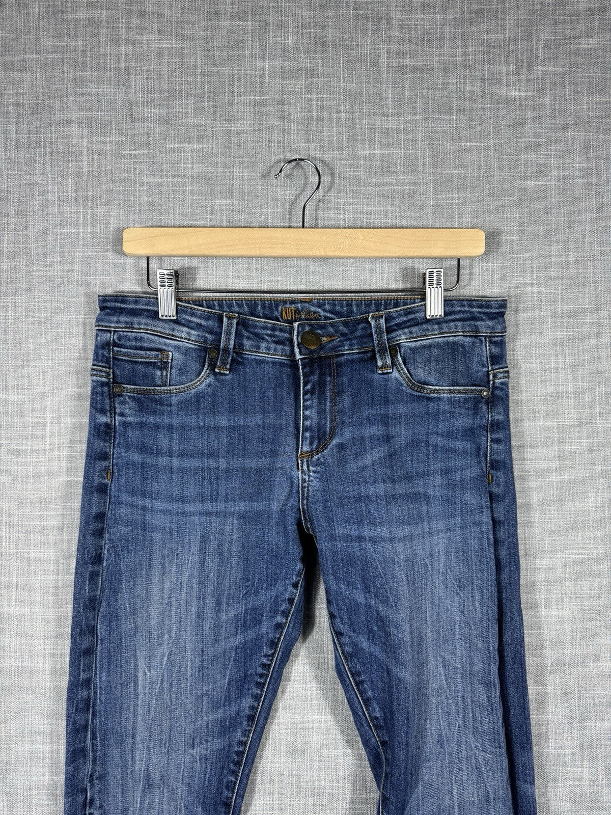 Kut From The Kloth Jeans Skinny Stretch Womens Slightly Distressed Size 8