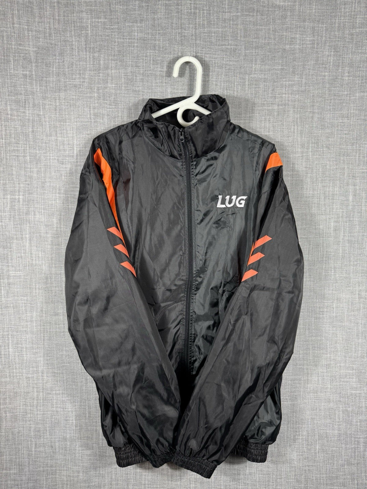 Lug Full Zip Size XL Black Windbreaker Jacket New
