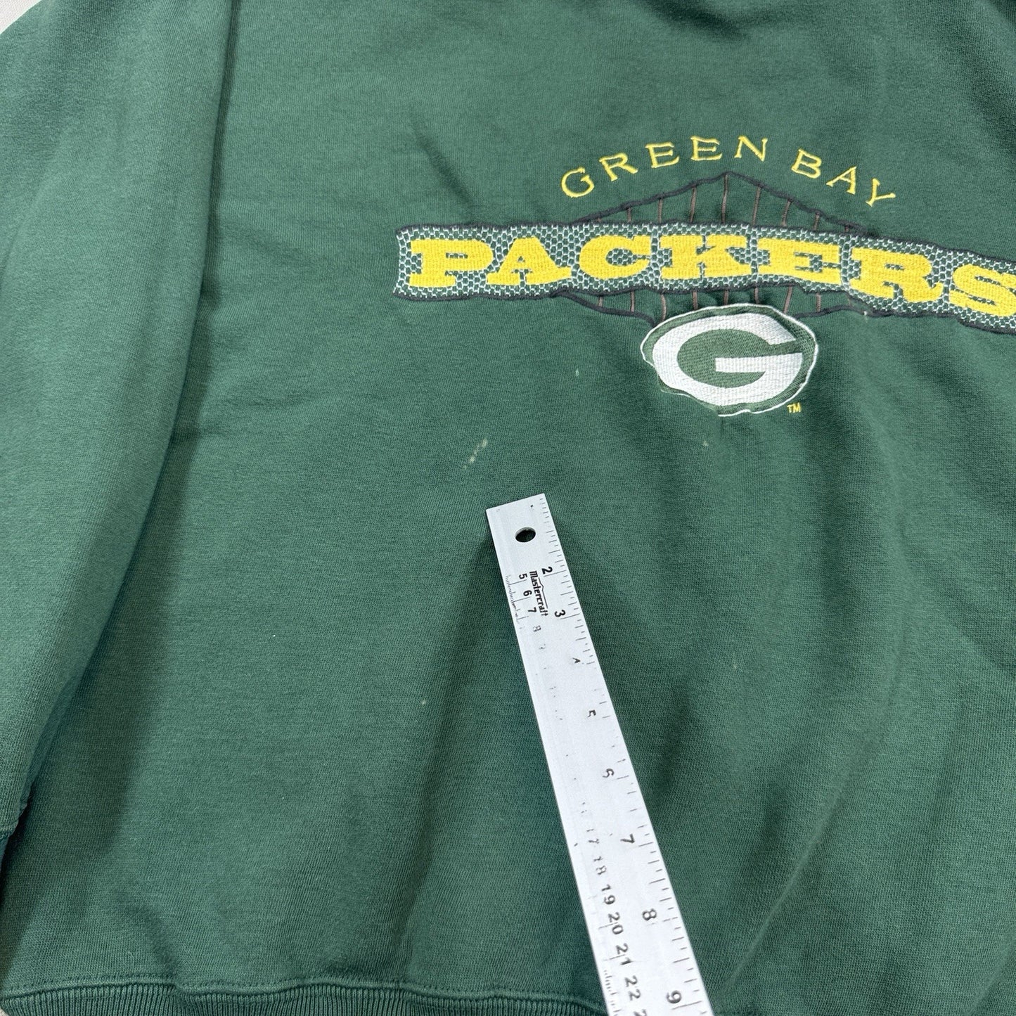 Vintage Starter Sweatshirt Green Bay Packers mens Large Green Football Pullover