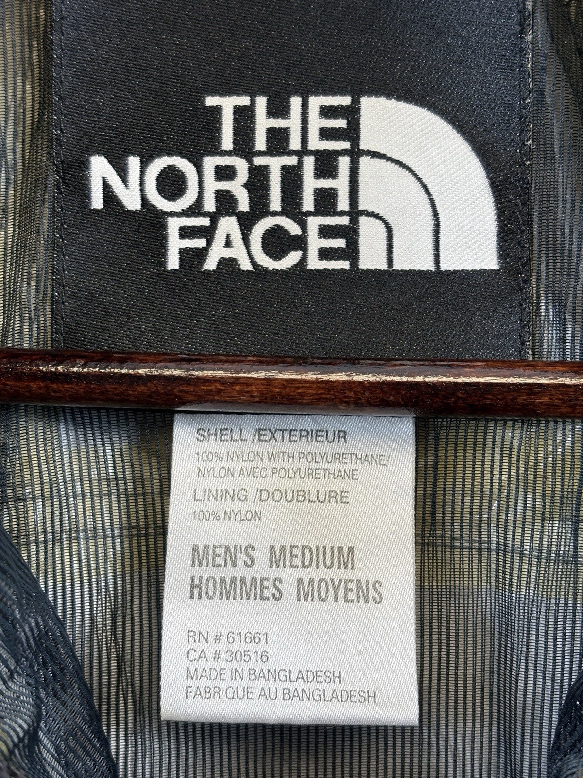 The North Face Nylon Hyvent Parka Jacket Mens Medium Full Zip Hooded Waterproof